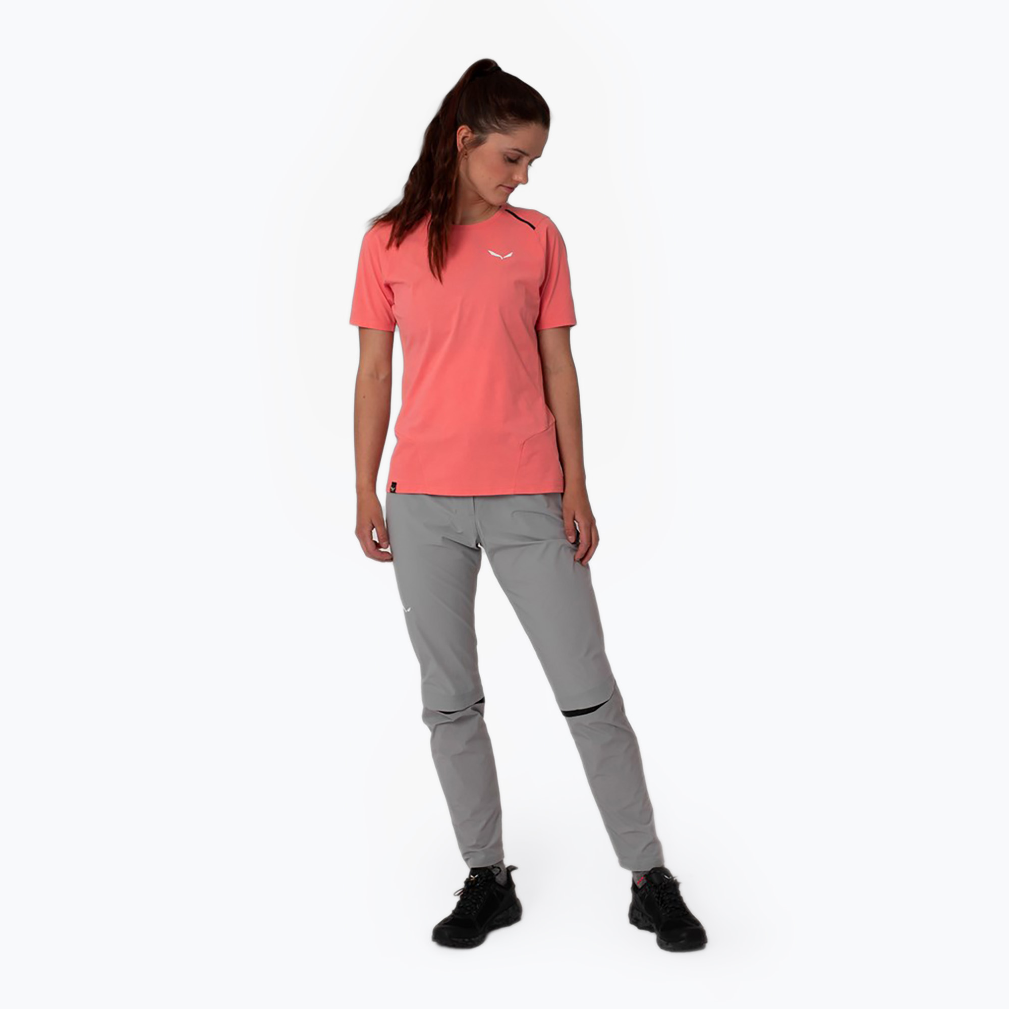 Koszulka trekkingowa damska Salewa Pedroc Dry Hyb lantana pink | WYSYŁKA W 24H | 30 DNI NA ZWROT
