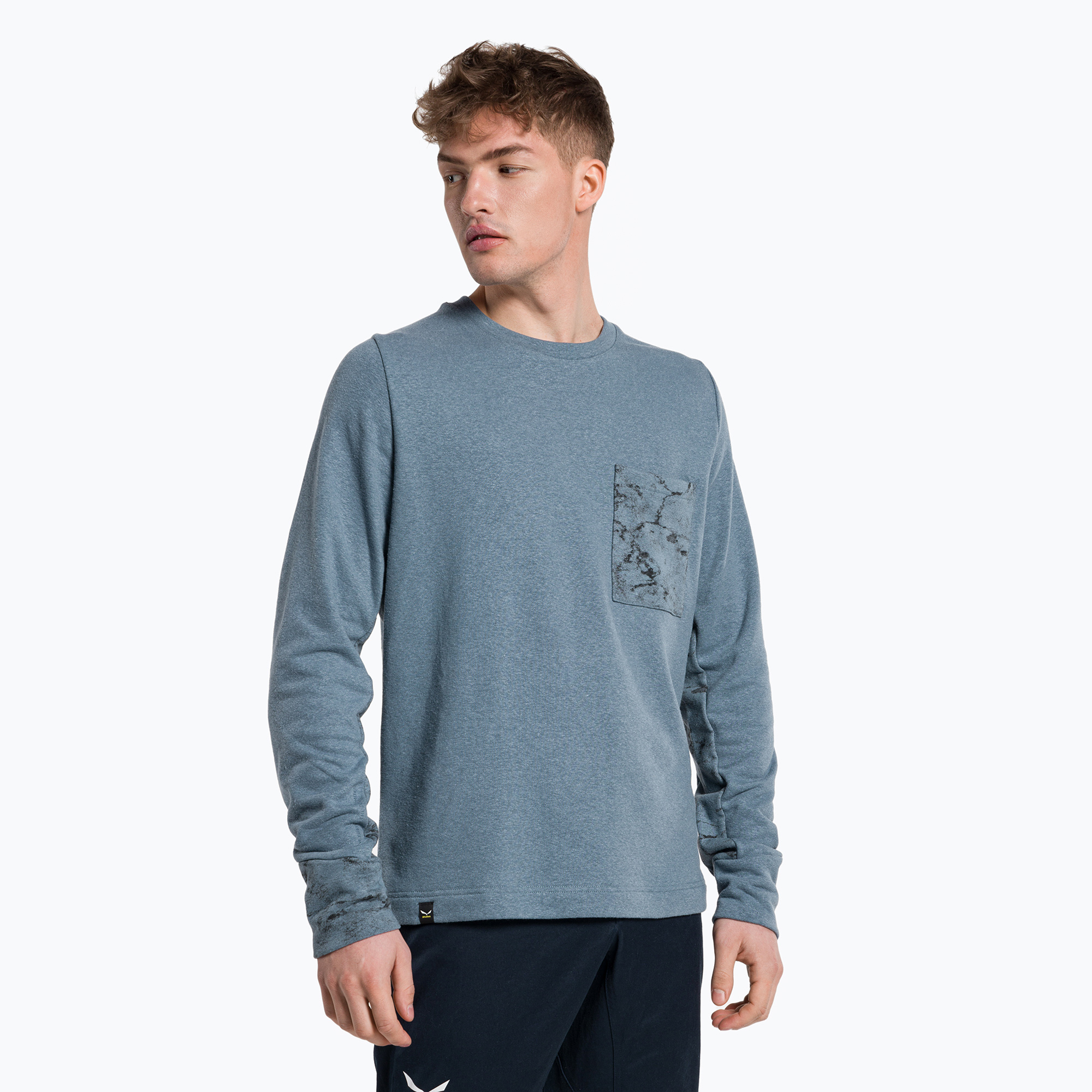 Bluza trekkingowa męska Salewa Lavaredo Hemp Pullover java blue | WYSYŁKA W 24H | 30 DNI NA ZWROT