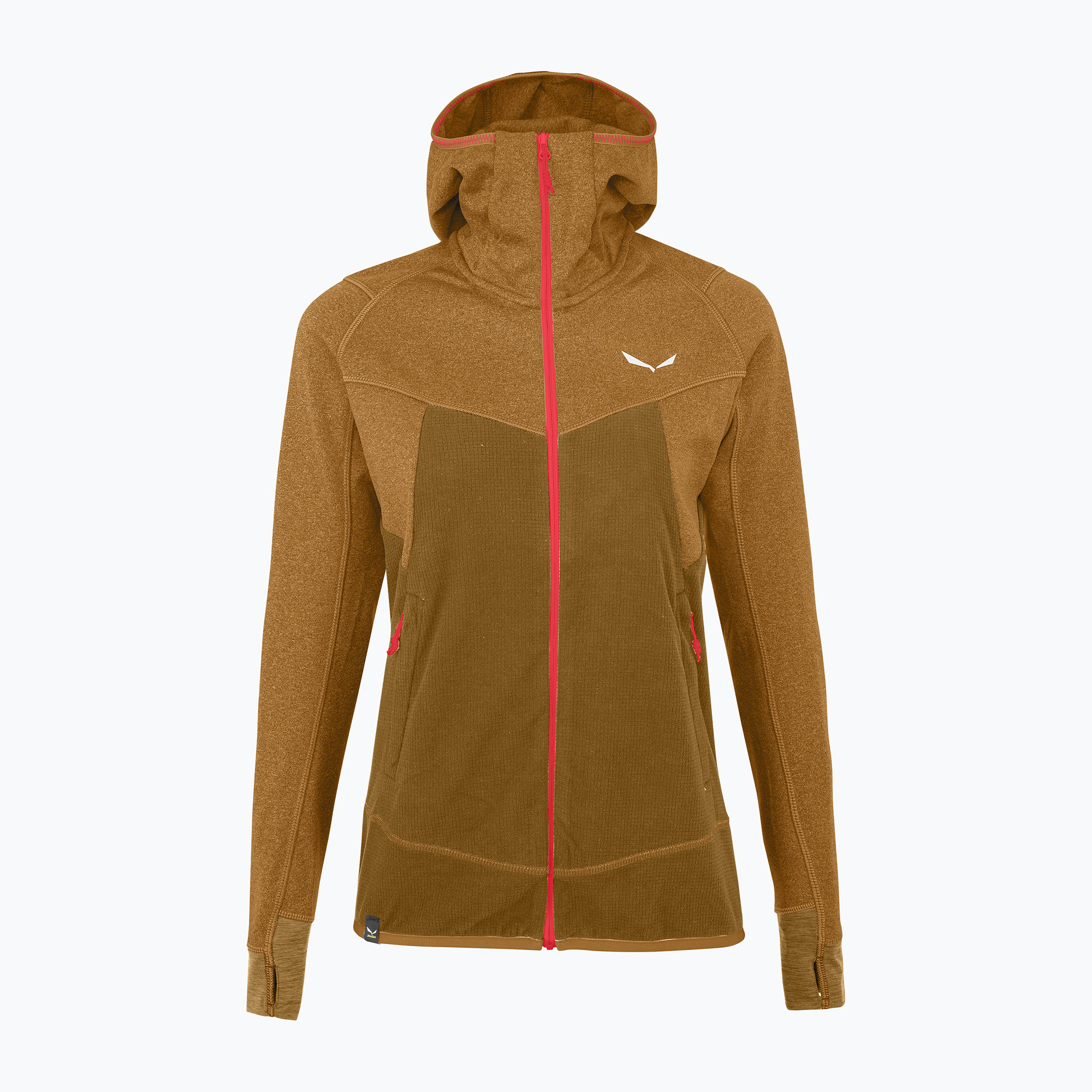 Bluza trekkingowa damska Salewa Puez Hybrid PL FZ Hoody golden brown melange | WYSYŁKA W 24H | 30 DNI NA ZWROT