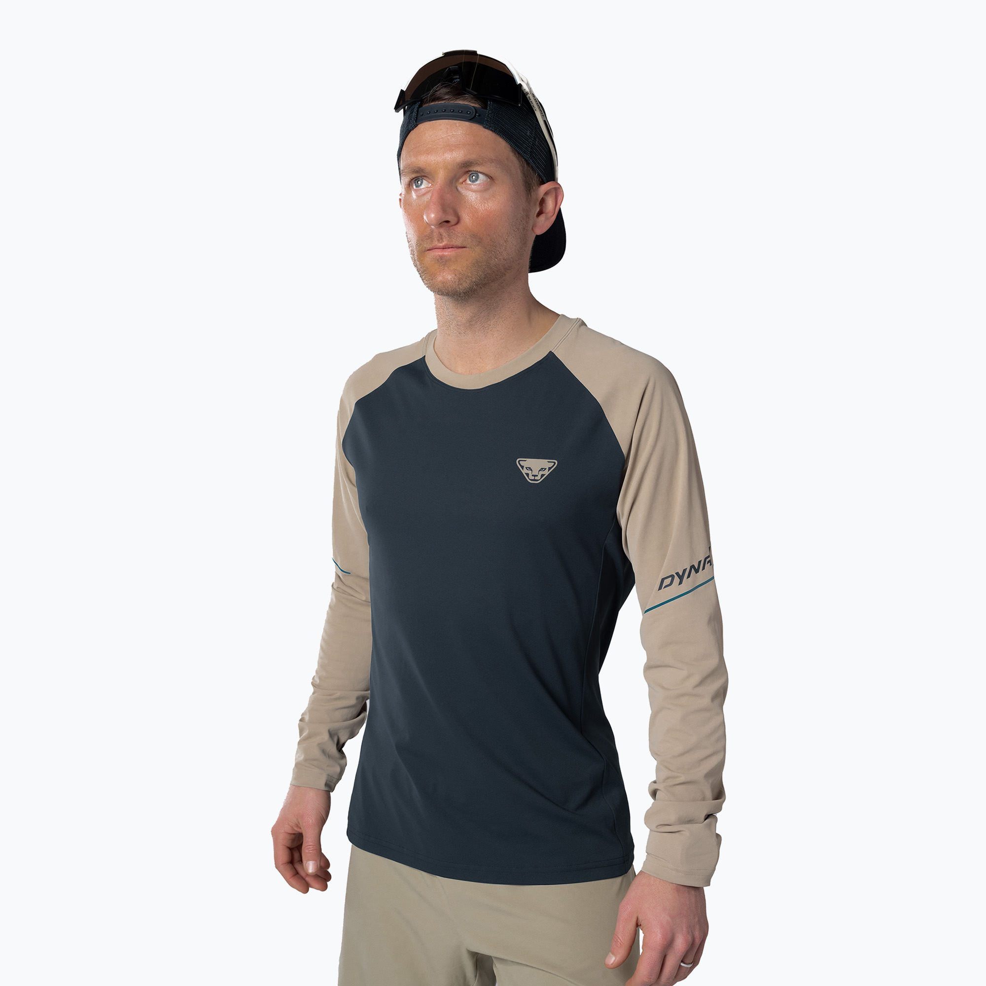 Longsleeve do biegania męski DYNAFIT Alpine Pro blueberry rock khaki | WYSYŁKA W 24H | 30 DNI NA ZWROT