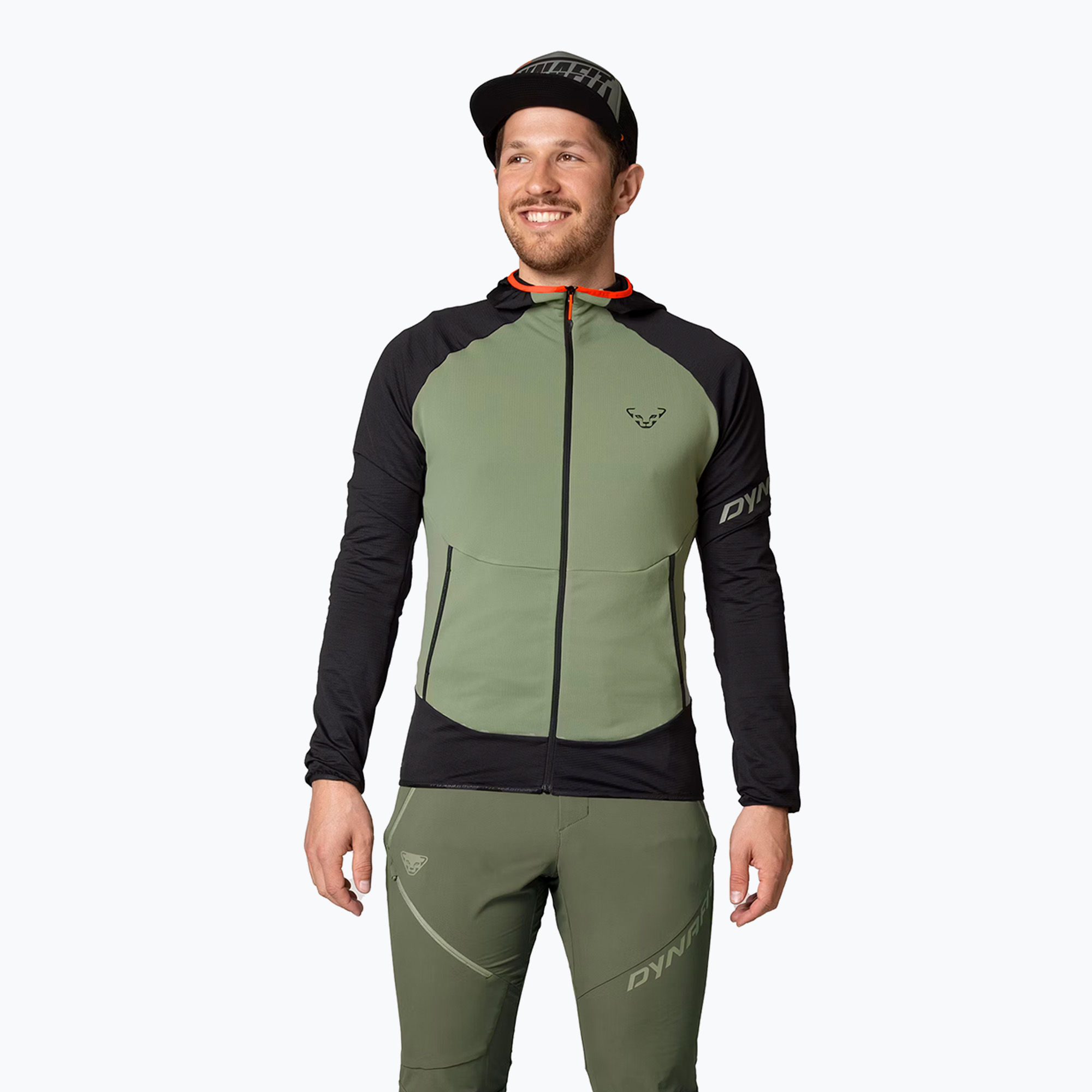 Bluza trekkingowa męska DYNAFIT Transalper Light Polartec Hoody black out sage | WYSYŁKA W 24H | 30 DNI NA ZWROT