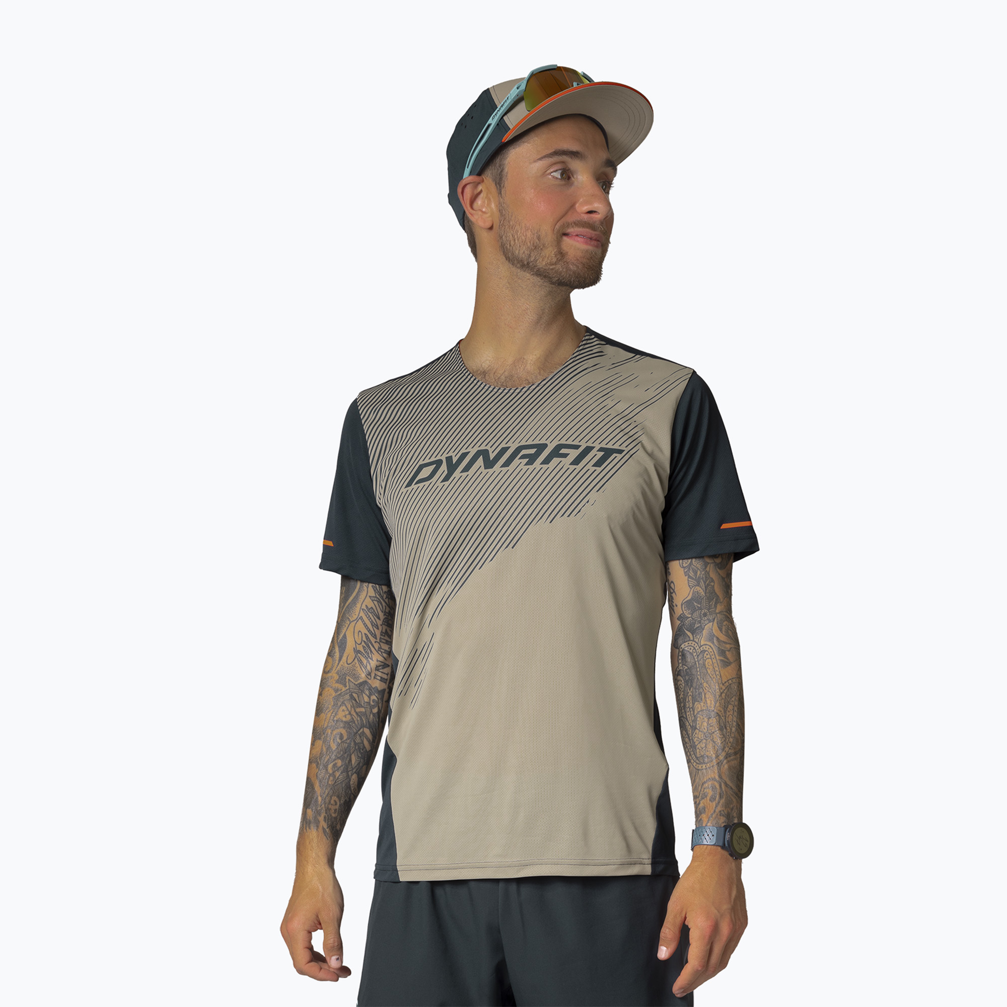 Koszulka do biegania męska DYNAFIT Alpine 2 rock khaki | WYSYŁKA W 24H | 30 DNI NA ZWROT