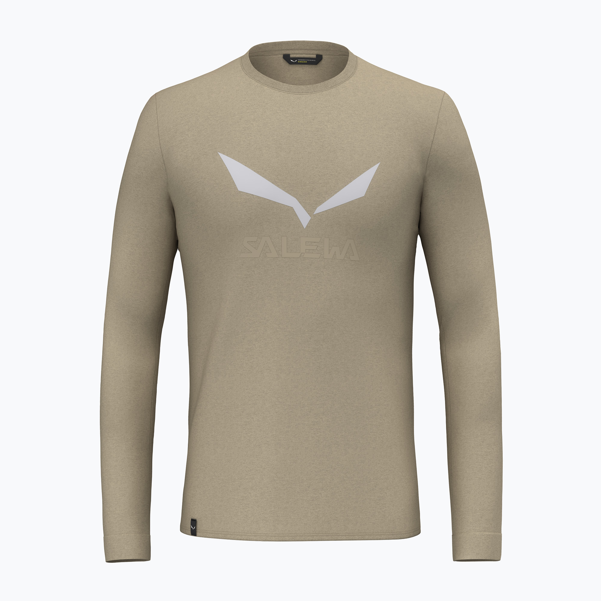 Longsleeve trekkingowy męski Salewa Solidlogo Dry quicksand | WYSYŁKA W 24H | 30 DNI NA ZWROT