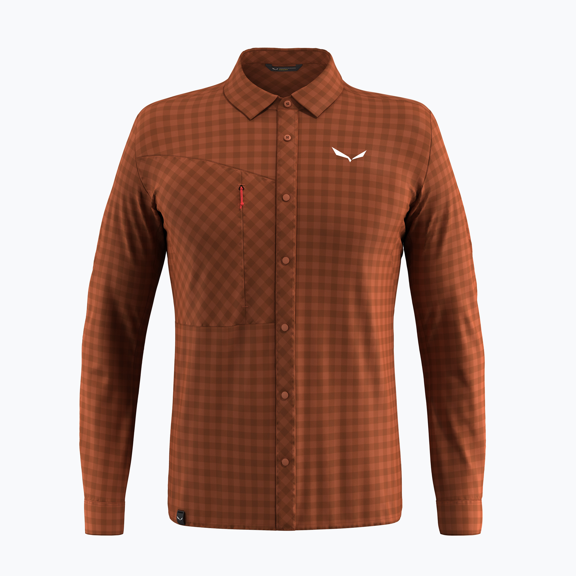 Koszula męska Salewa Puez Dry L/S bombay brown 
