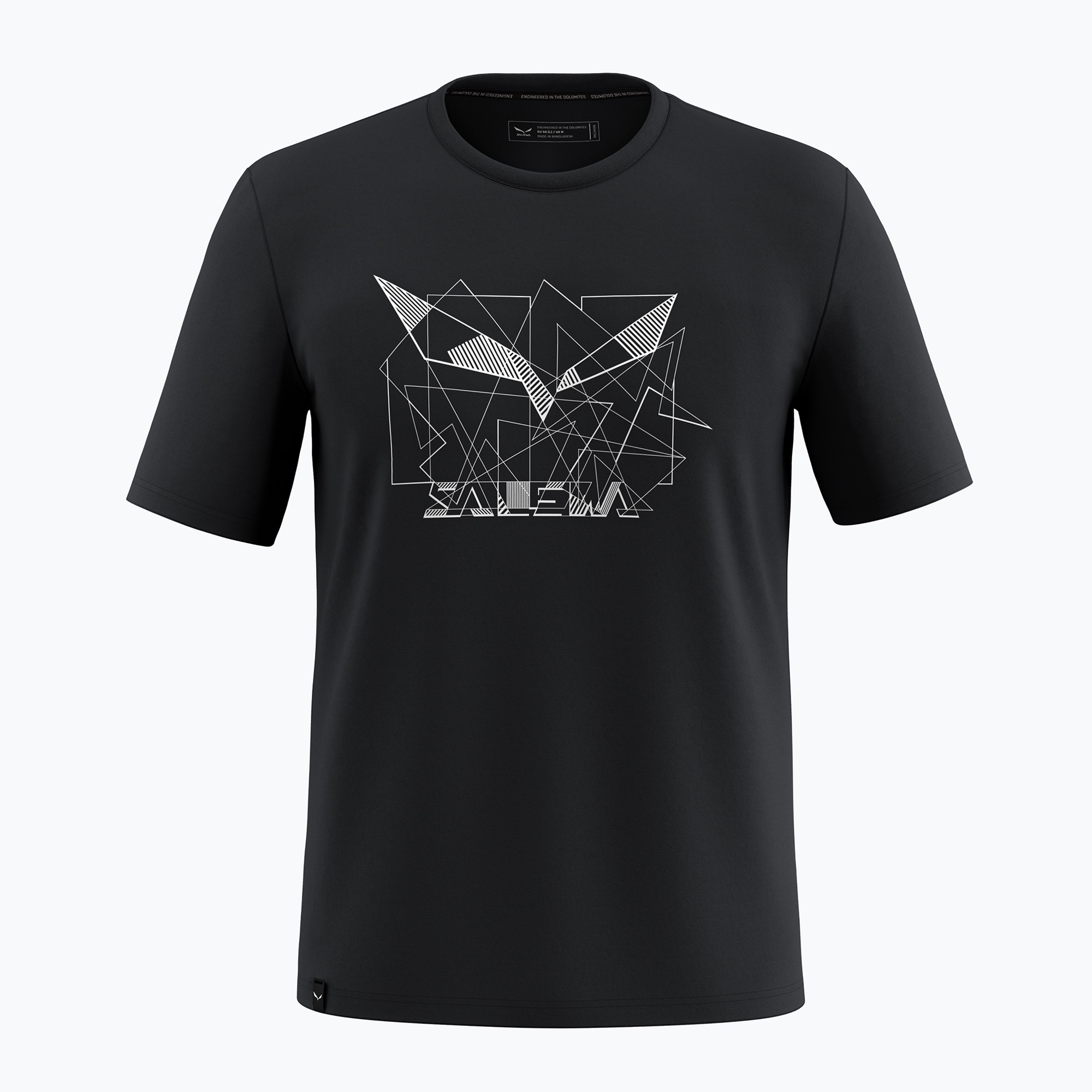 Koszulka męska Salewa Eagle Geometric black out 