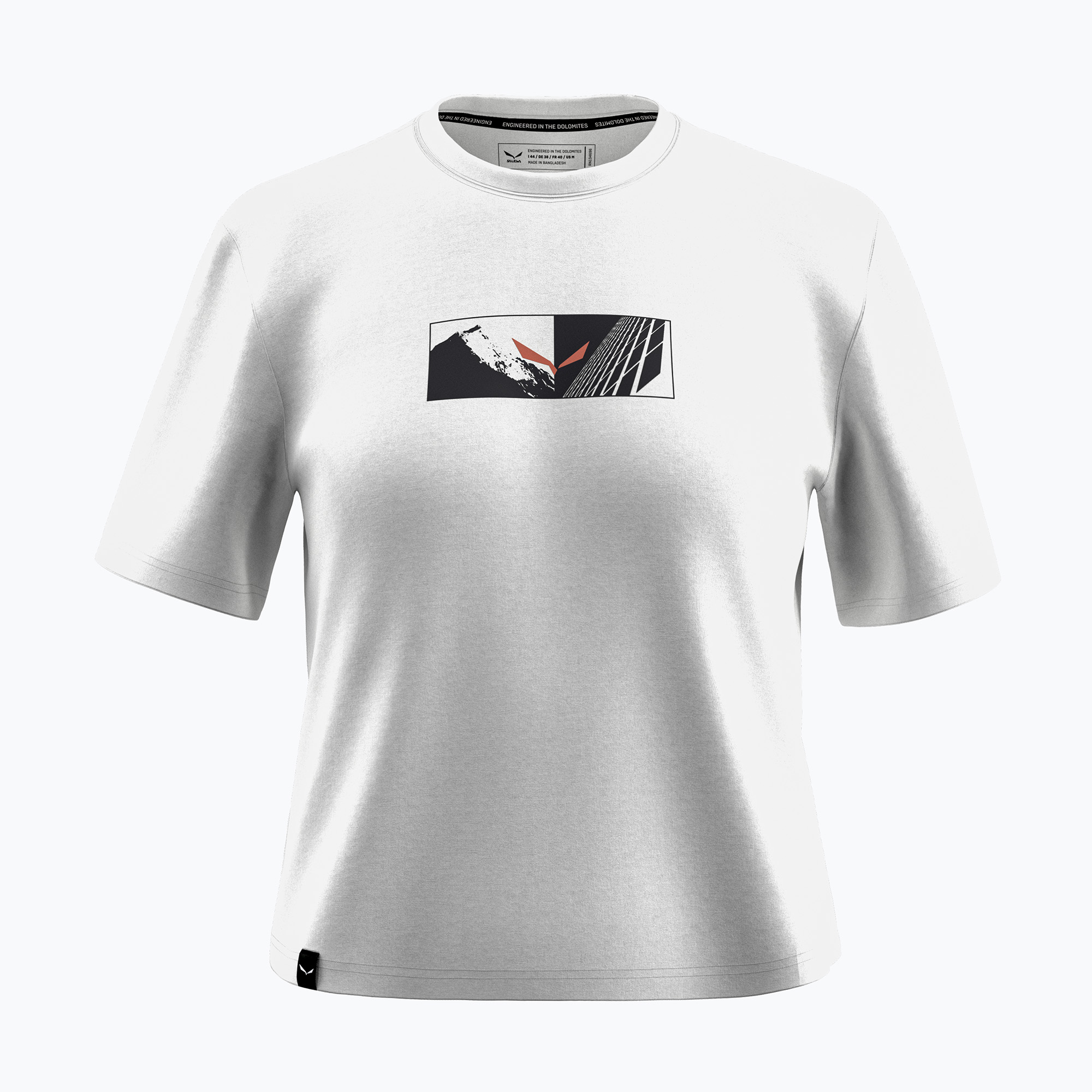 Koszulka damska Salewa Eagle Hybrid Loose optical white 