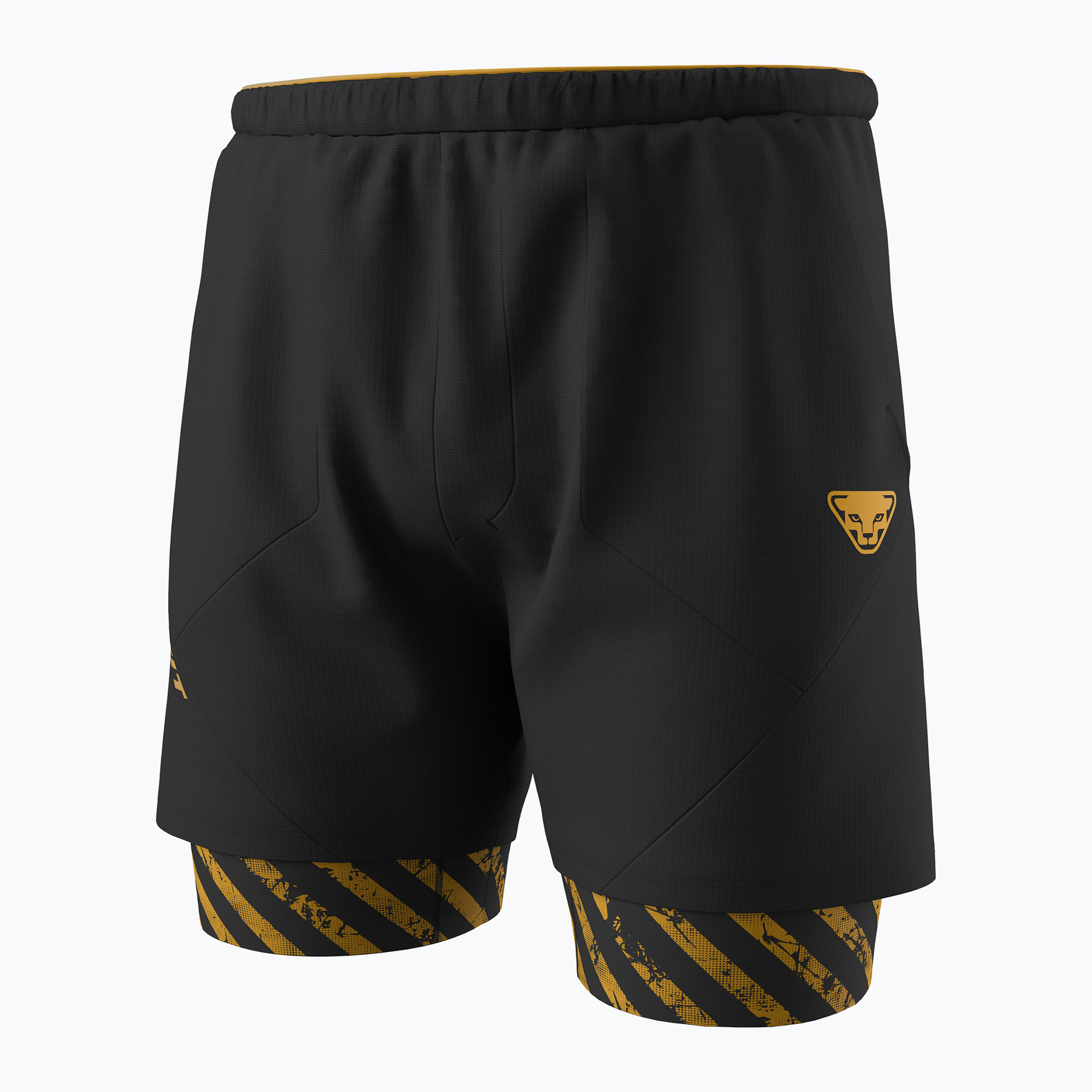 Spodenki do biegania męskie DYNAFIT Trail 2IN1 black out tobacco 