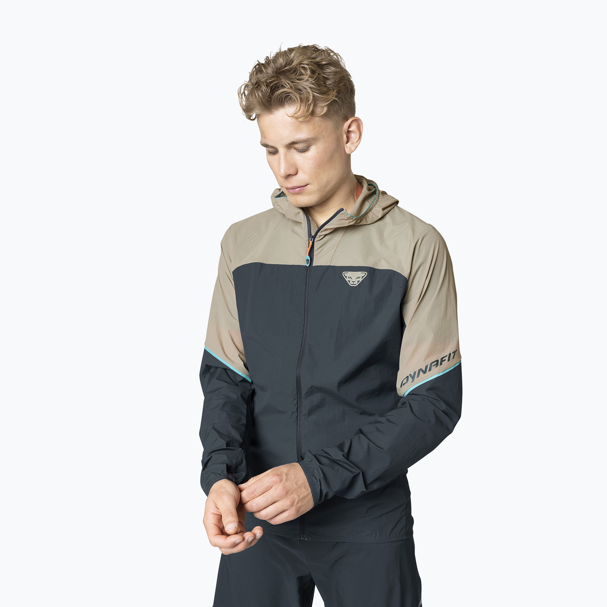 Kurtka do biegania męska DYNAFIT Alpine Wind rock khaki 