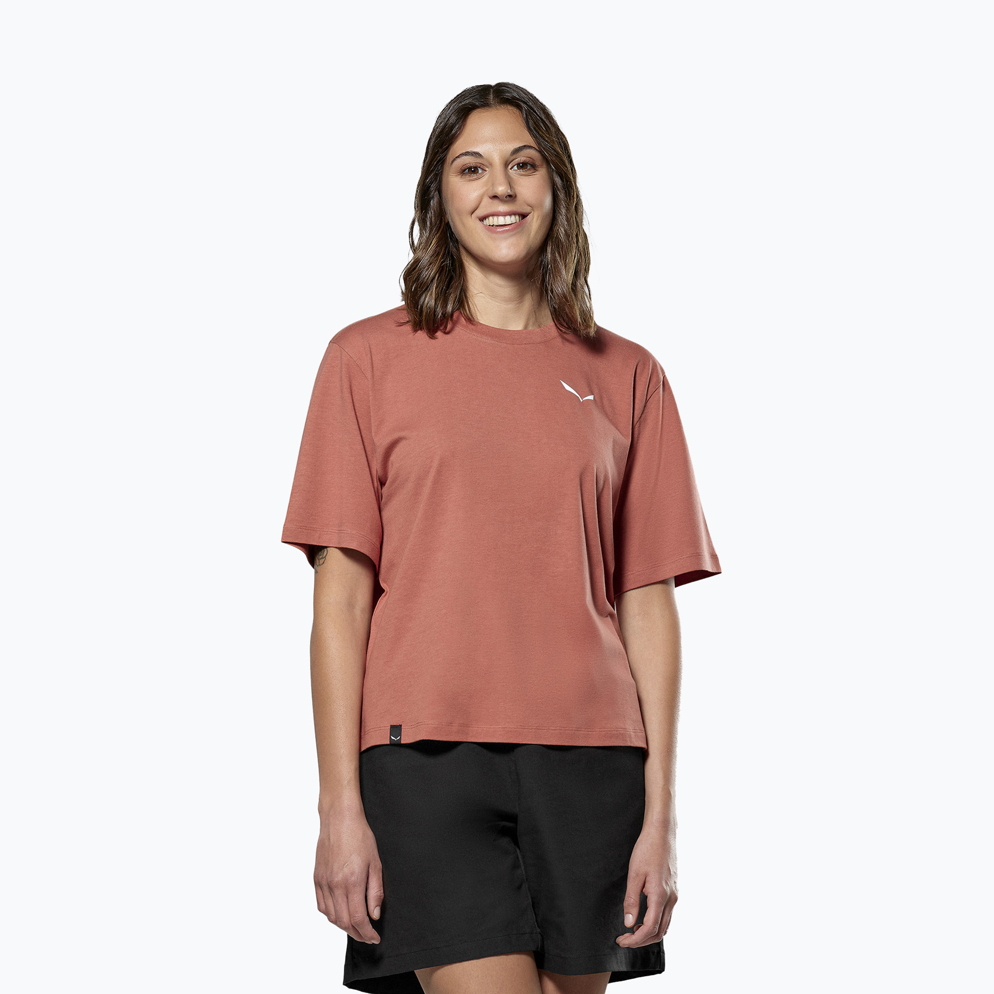 Koszulka damska Salewa Eagle Sunset Loose etruscan red 