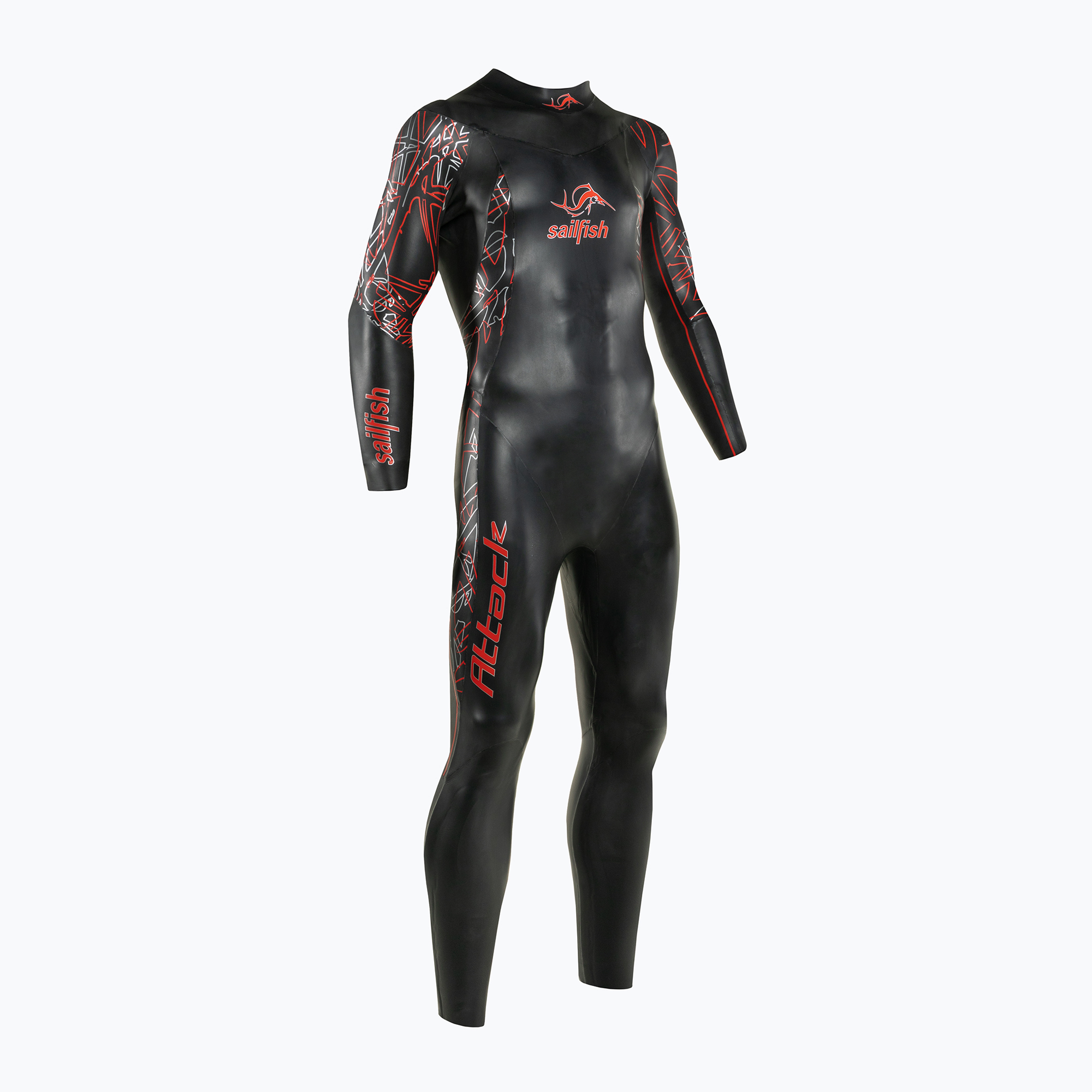 Pianka triathlonowa męska sailfish Attack 7 black/red | WYSYŁKA W 24H | 30 DNI NA ZWROT