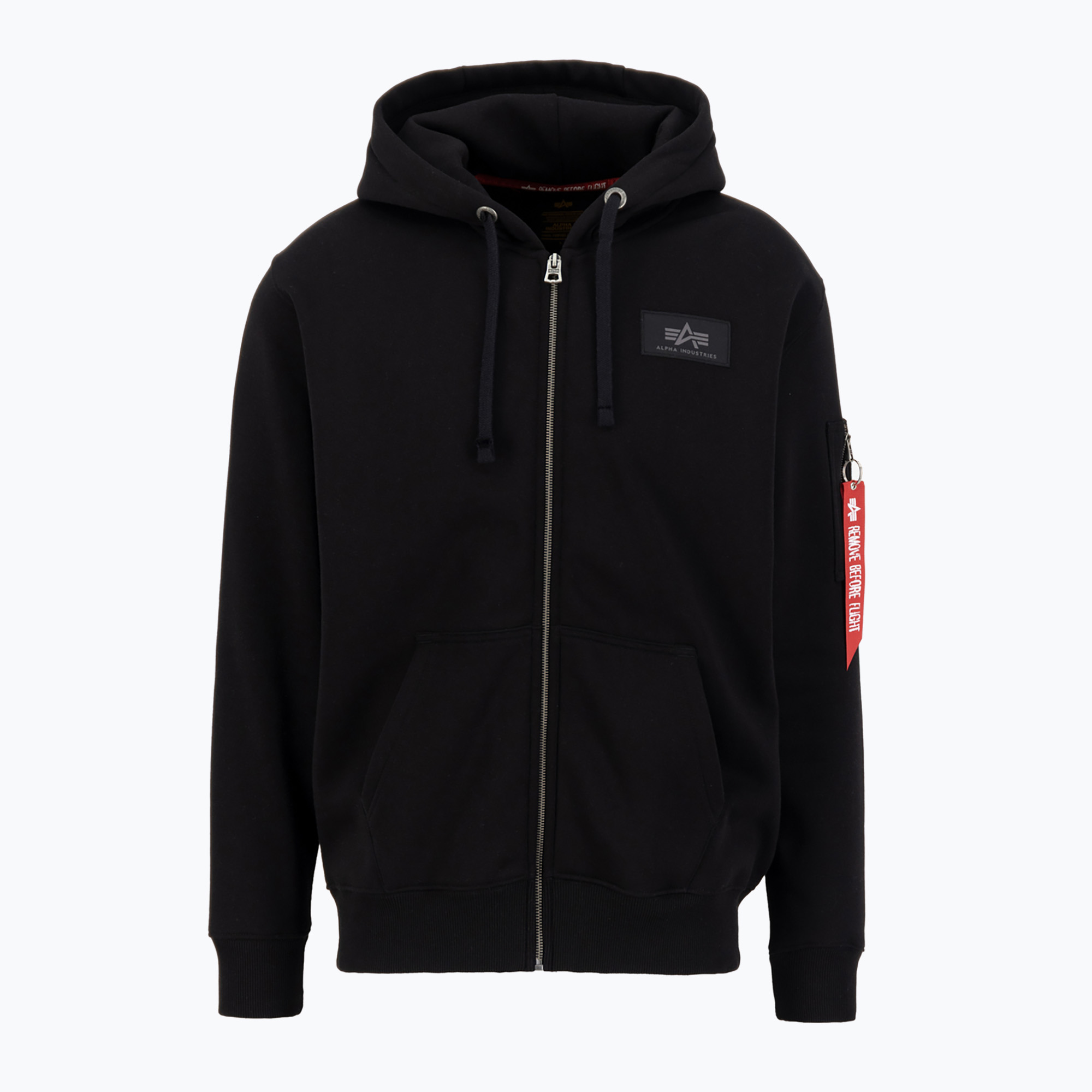 Bluza męska Alpha Industries Back Print Zip black | WYSYŁKA W 24H | 30 DNI NA ZWROT