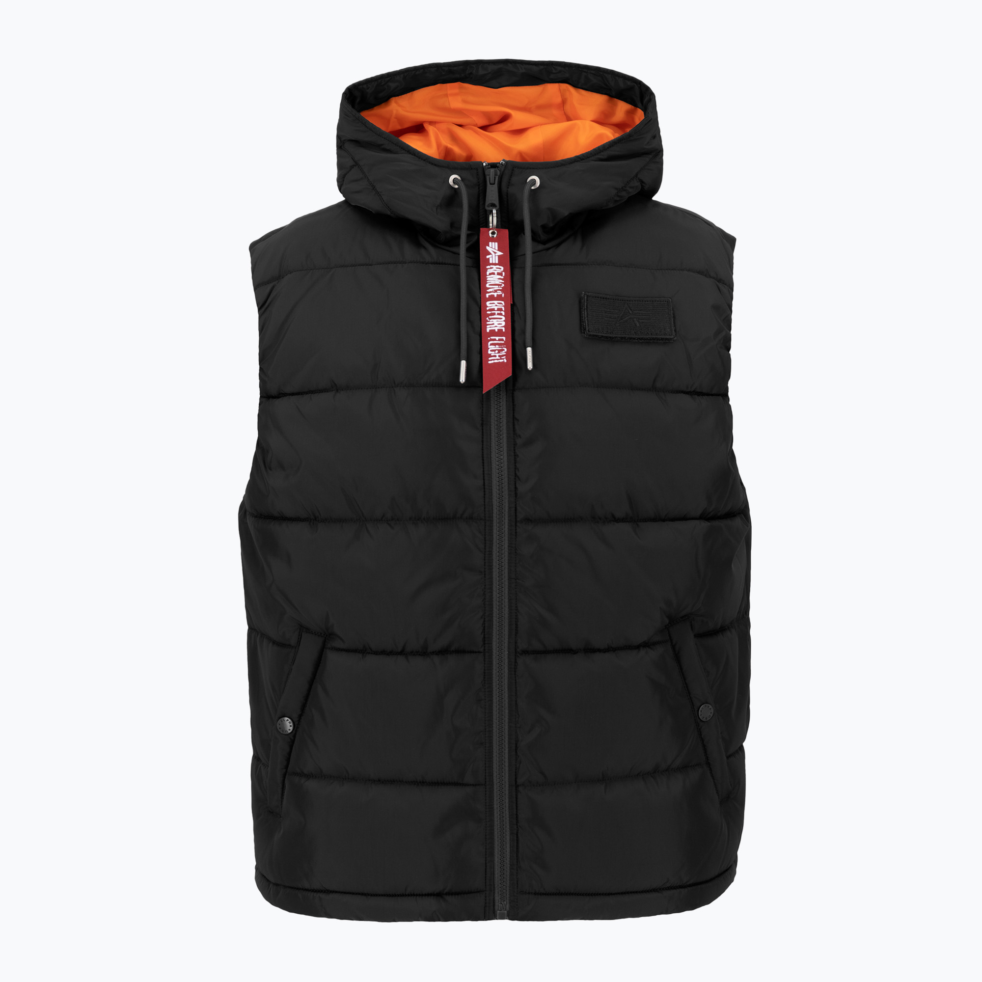 Bezrękawnik męski Alpha Industries Hooded Puffer FD black | WYSYŁKA W 24H | 30 DNI NA ZWROT