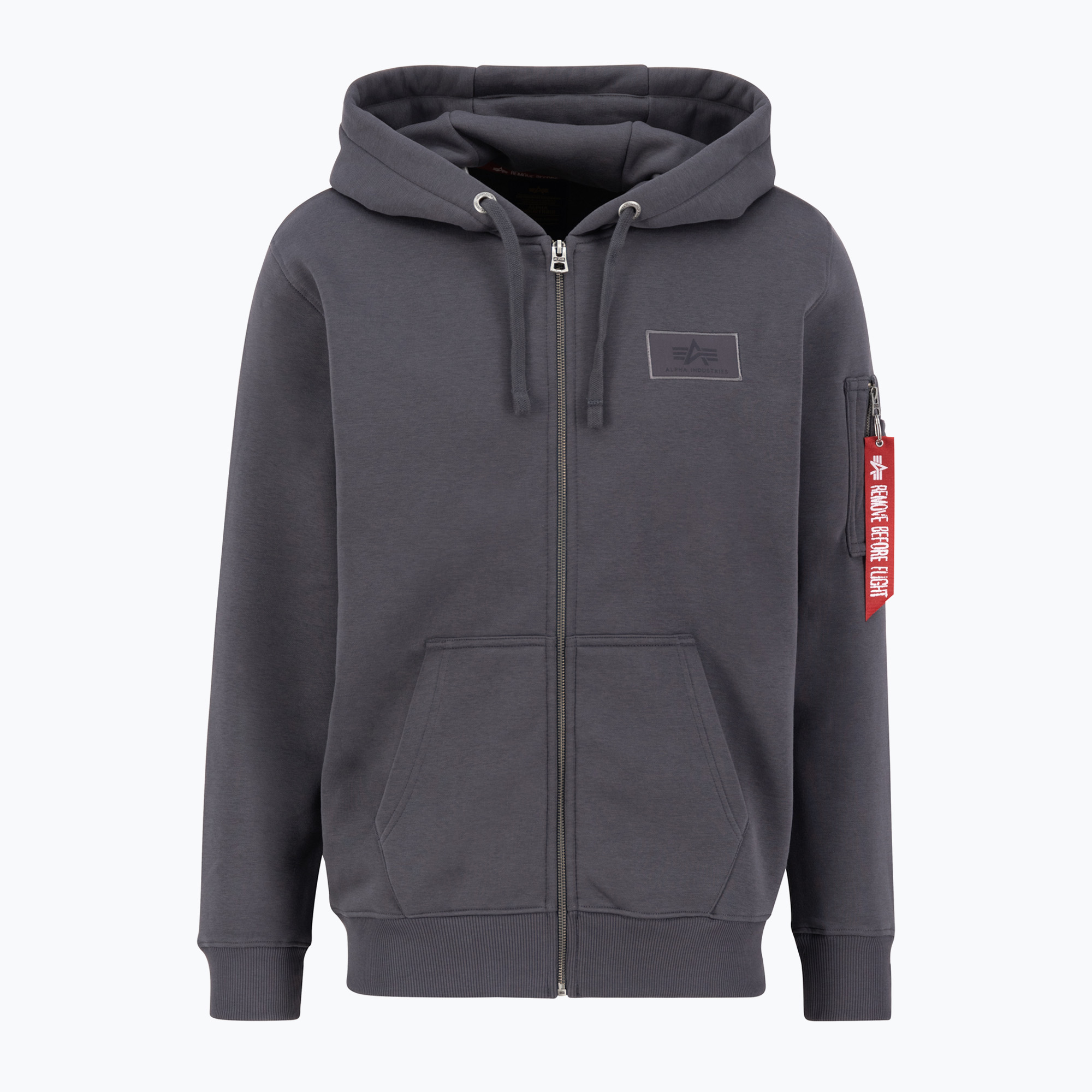 Bluza męska Alpha Industries Back Print Zip vintage grey | WYSYŁKA W 24H | 30 DNI NA ZWROT