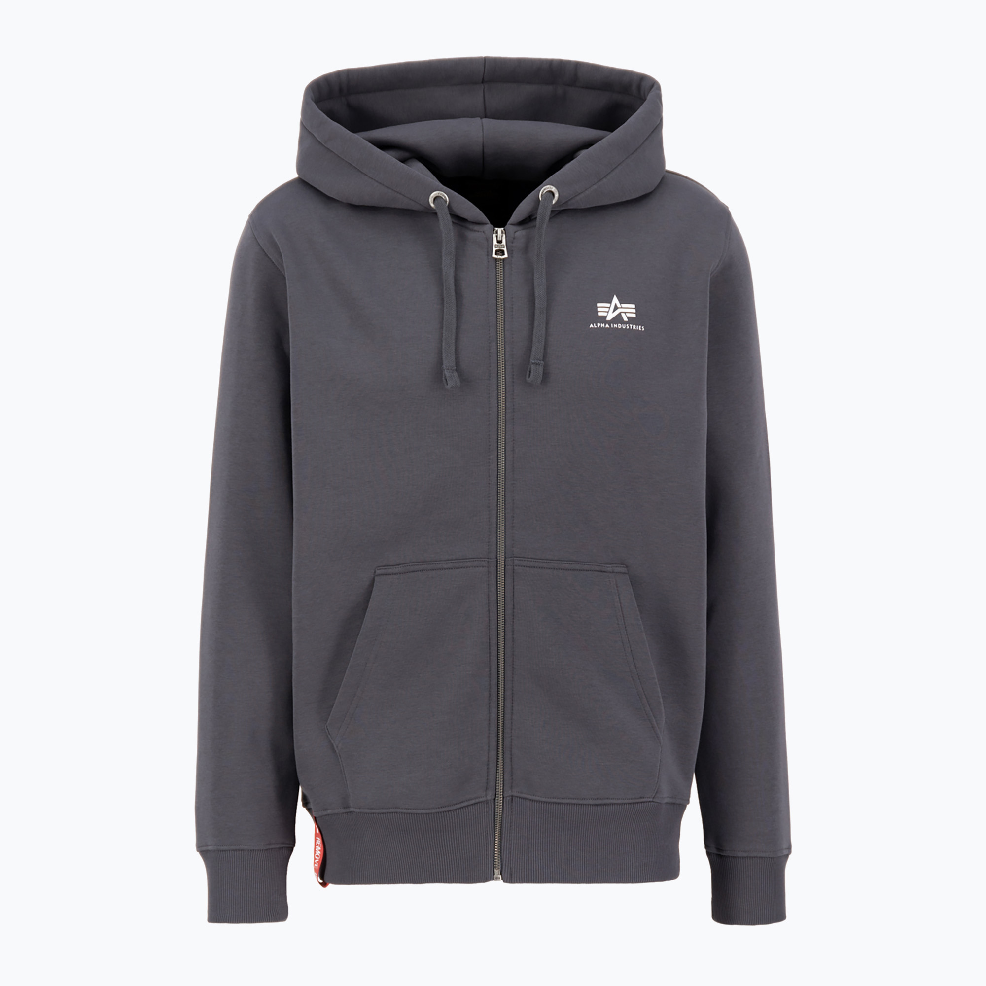 Bluza męska Alpha Industries Basic Zip SL vintage grey | WYSYŁKA W 24H | 30 DNI NA ZWROT