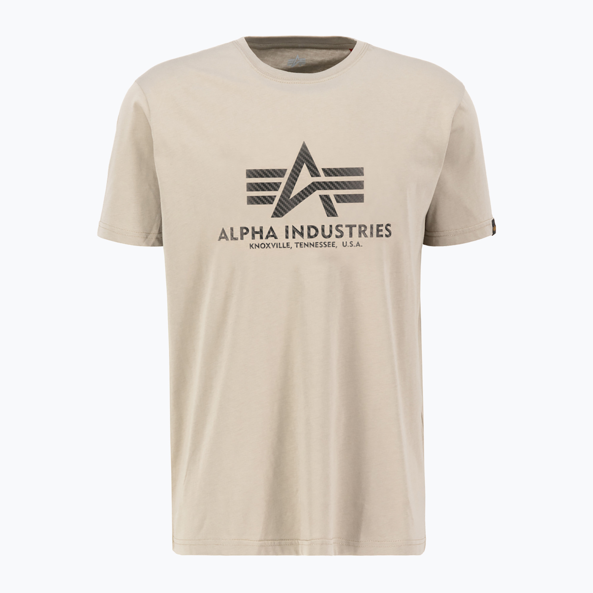 Koszulka męska Alpha Industries Basic T Carbon vintage sand | WYSYŁKA W 24H | 30 DNI NA ZWROT