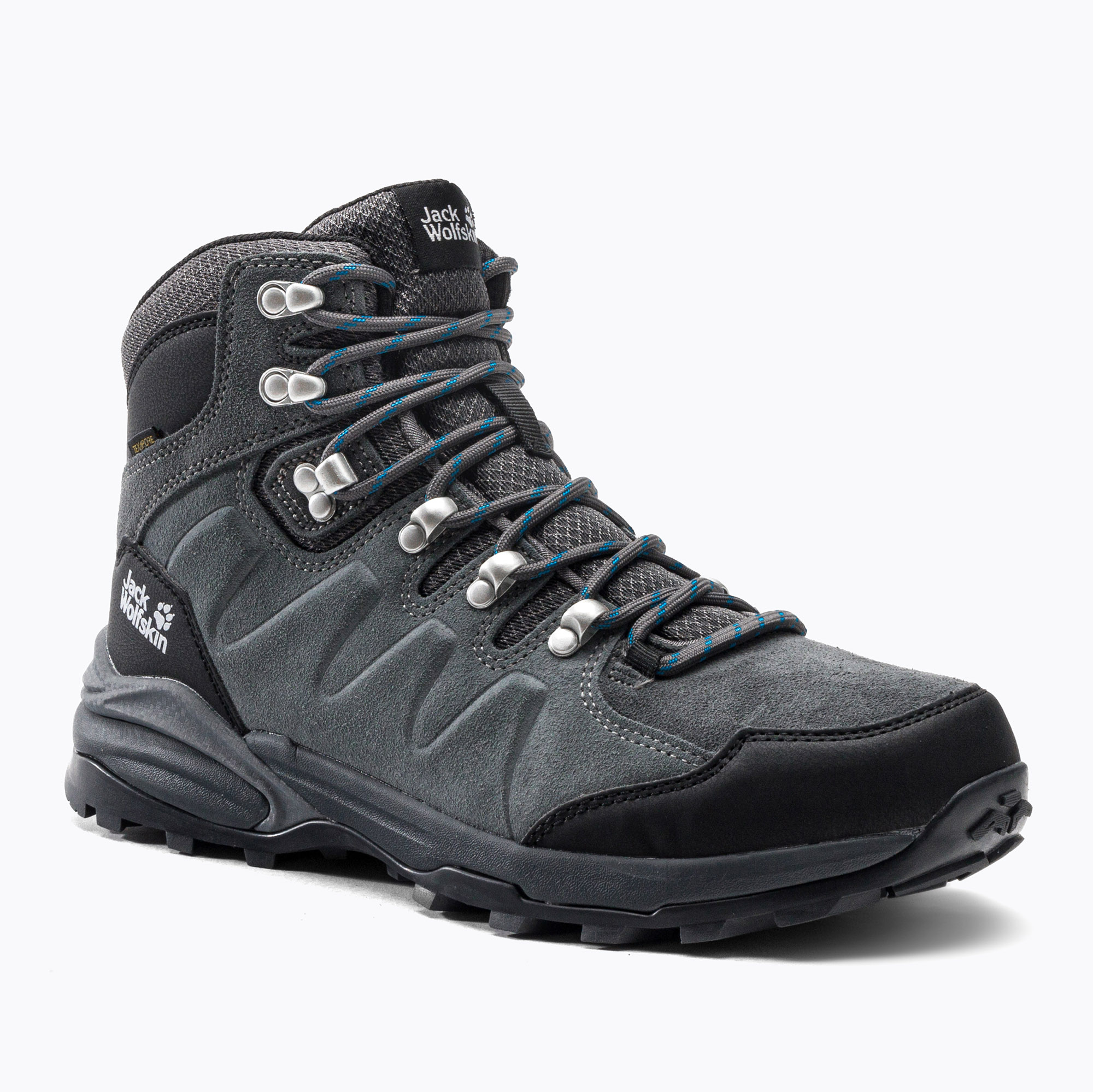 Buty trekkingowe męskie Jack Wolfskin Refugio Texapore Mid grey/ black | WYSYŁKA W 24H | 30 DNI NA ZWROT