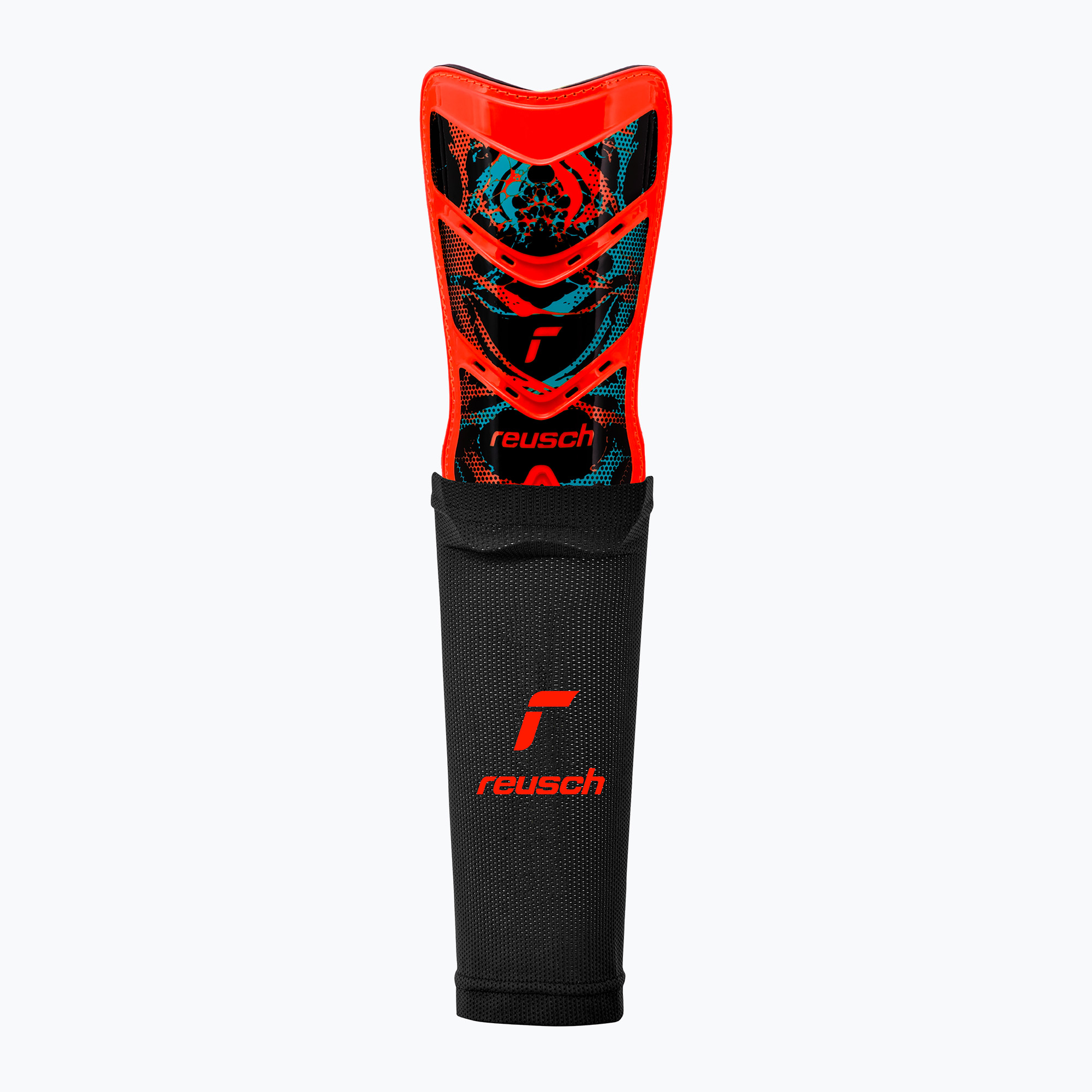 Ochraniacze na golenie Reusch Shinguard Attrakt Supreme bright red/black | WYSYŁKA W 24H | 30 DNI NA ZWROT