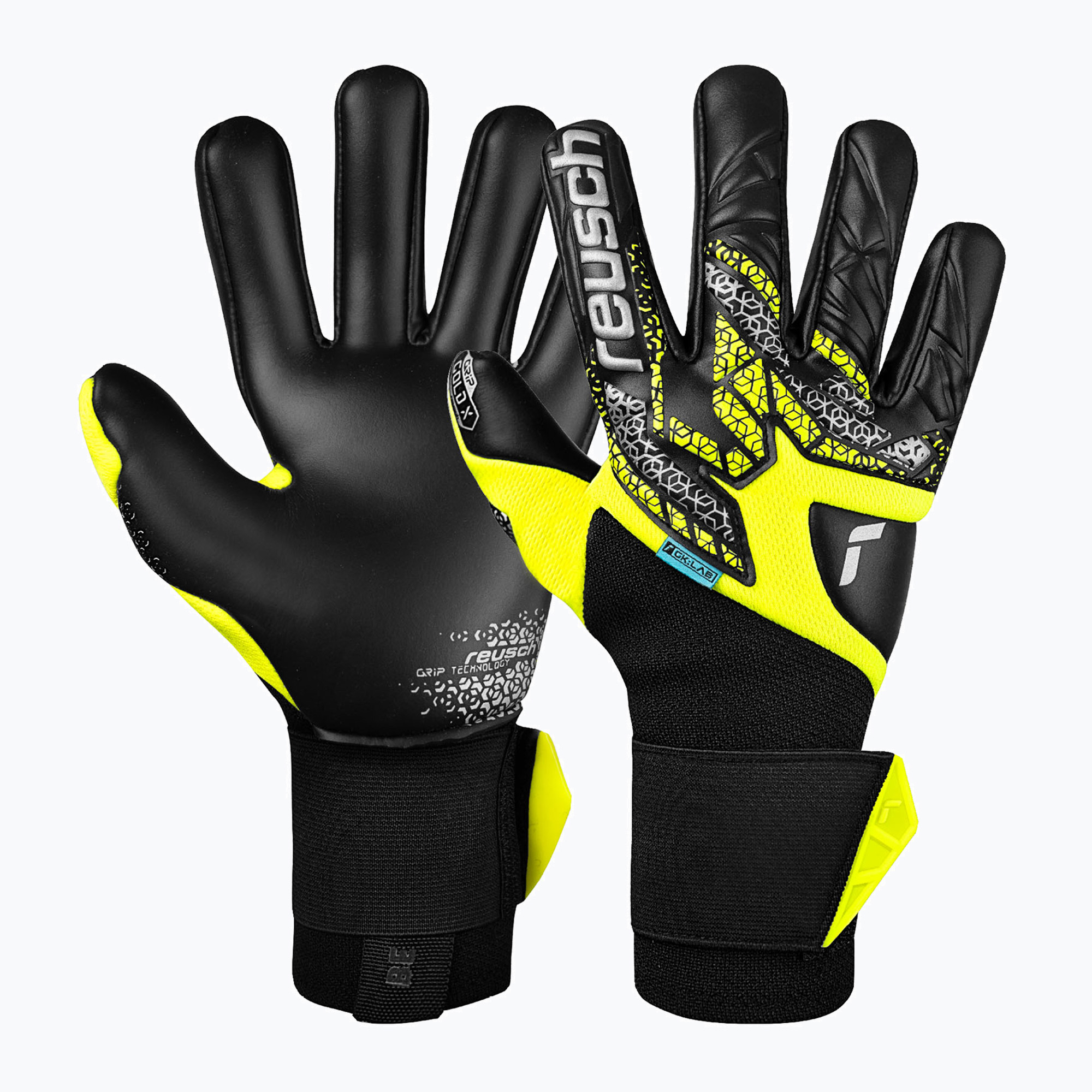 Rękawice bramkarskie Reusch Attrakt Gold X NC Gravity safety yellow/silver/black | WYSYŁKA W 24H | 30 DNI NA ZWROT