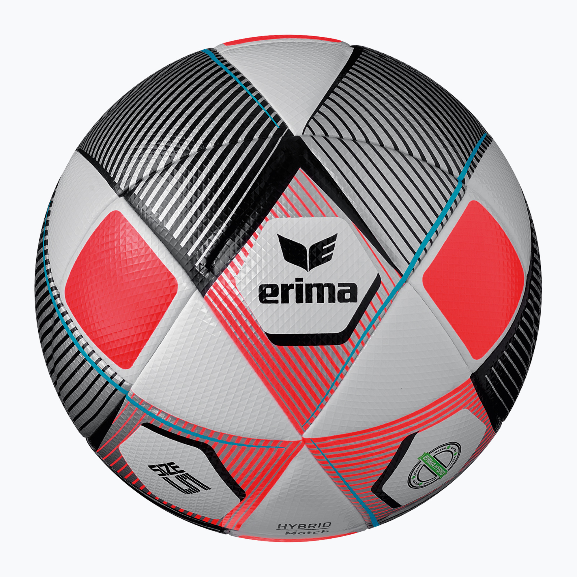 Piłka do piłki nożnej ERIMA Hybrid Match silver/fiery-coral rozmiar 5 