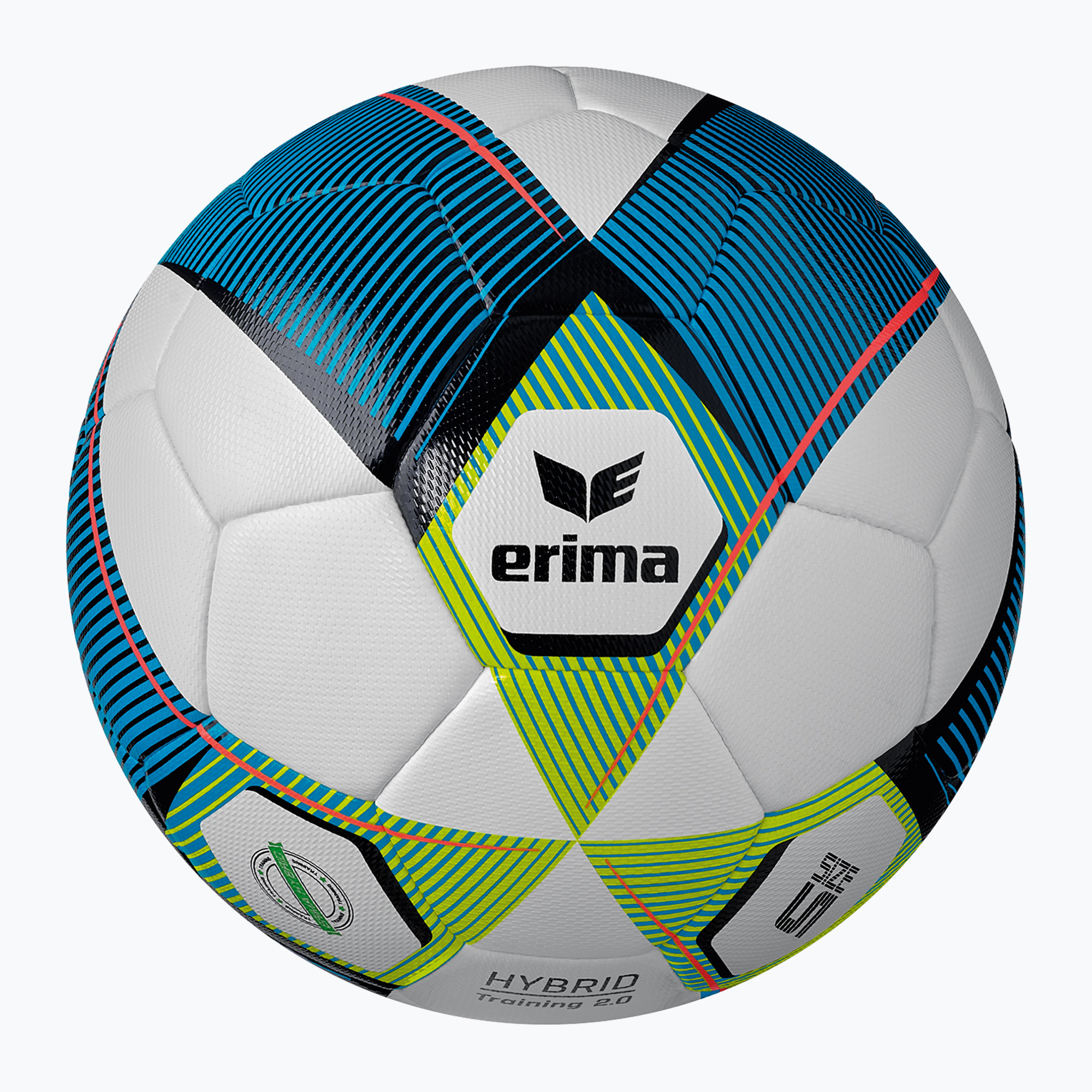 Piłka do piłki nożnej ERIMA Hybrid Training 2.0 mykonos blue/lime rozmiar 5 