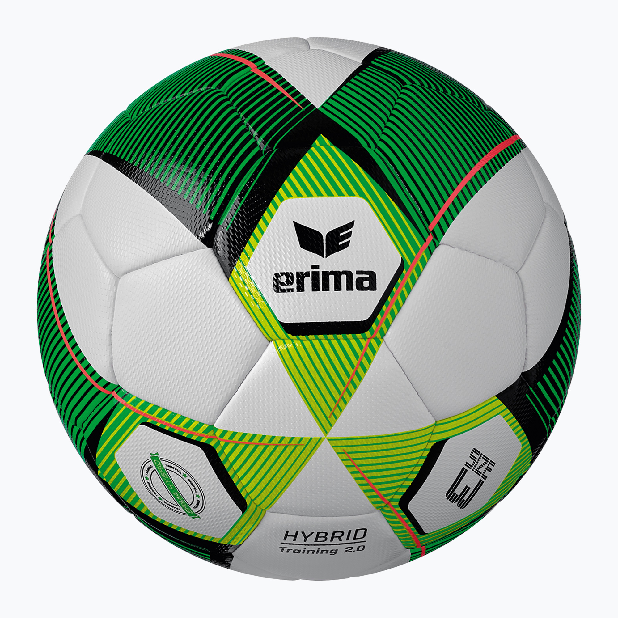 Piłka do piłki nożnej ERIMA Hybrid Training 2.0 green/lime rozmiar 3 