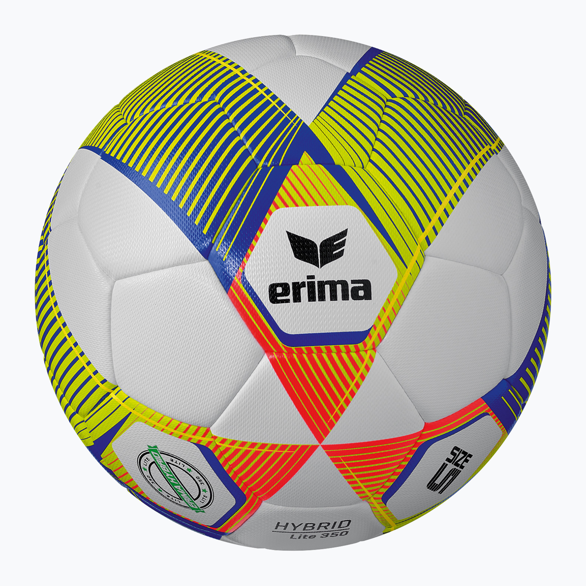 Piłka do piłki nożnej ERIMA Hybrid Lite 350 new royal/fiery-coral rozmiar 5 