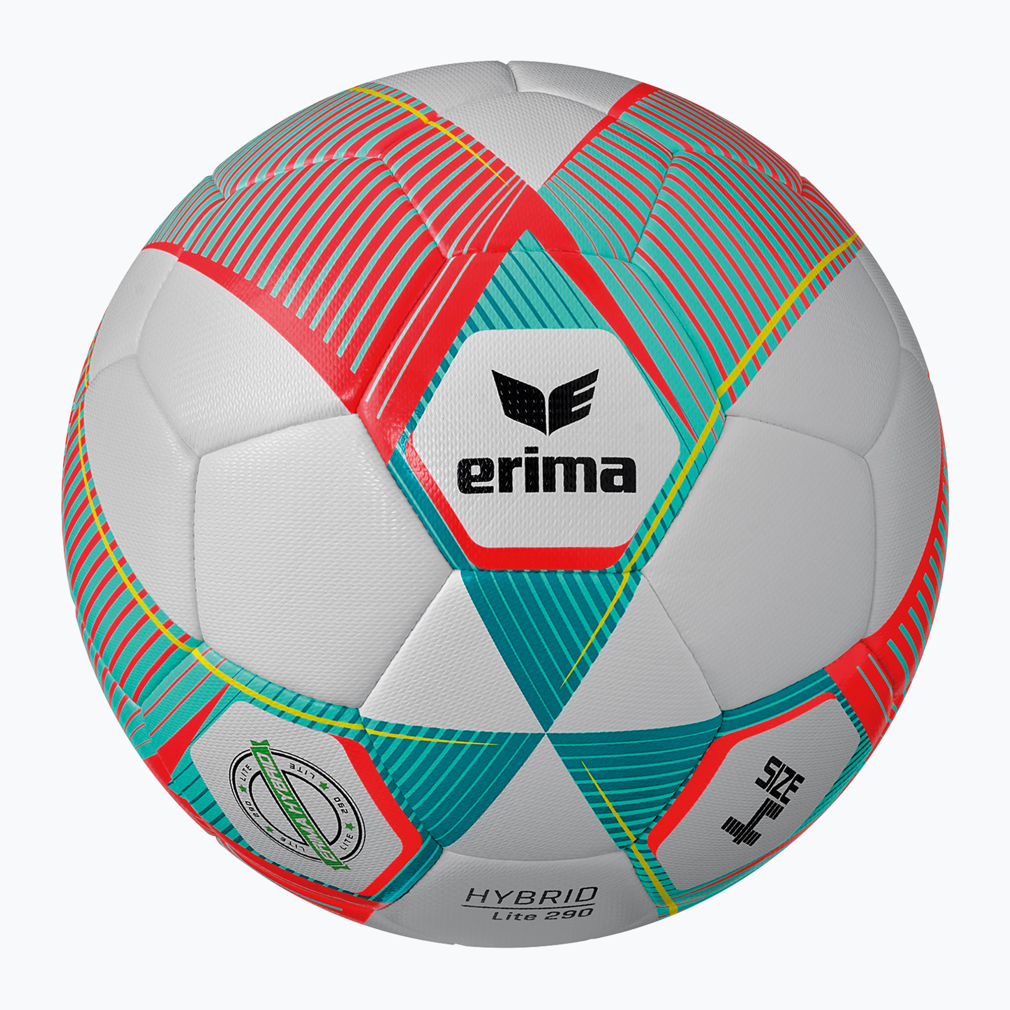Piłka do piłki nożnej ERIMA Hybrid Lite 290 flery-coral/petrol rozmiar 4 