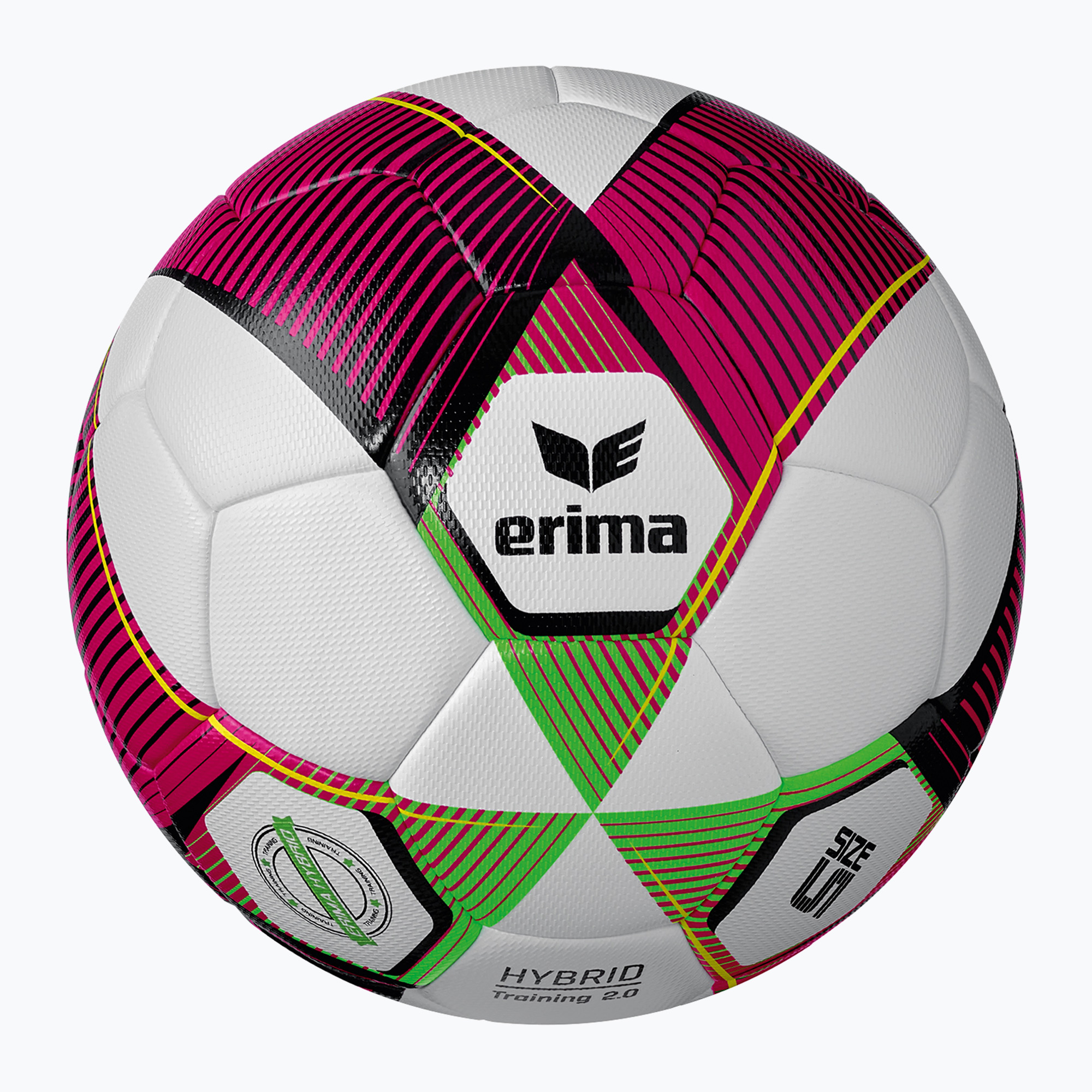 Piłka do piłki nożnej ERIMA Hybrid Training 2.0 red/green gecko rozmiar 5 
