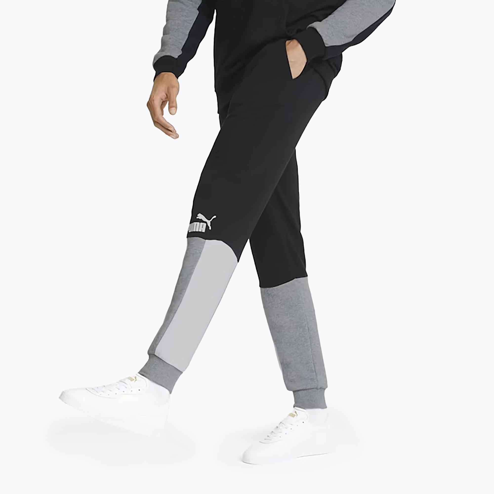 Spodnie męskie PUMA ESS+ Block Sweatpants TR puma black | WYSYŁKA W 24H | 30 DNI NA ZWROT