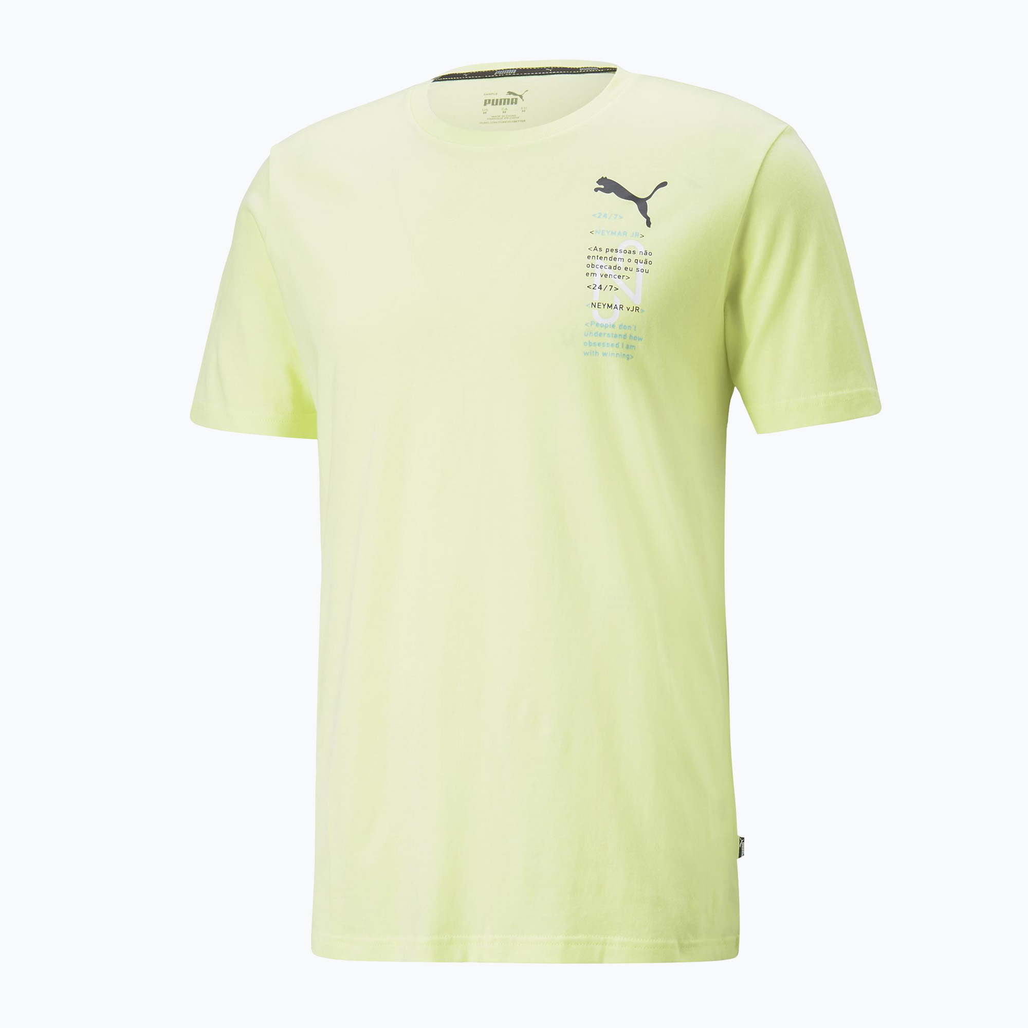 Koszulka męska PUMA Neymar Jr. 24/7 Graphic fresh yellow | WYSYŁKA W 24H | 30 DNI NA ZWROT