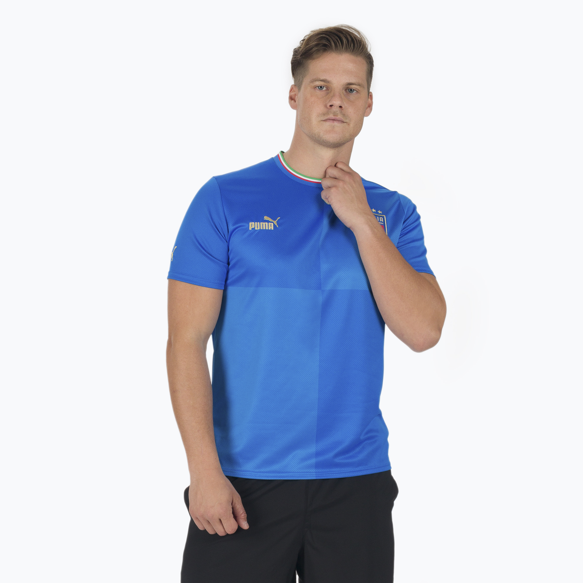 Koszulka piłkarska męska PUMA FIGC Home Jersey Replica ignite blue/ultra blue | WYSYŁKA W 24H | 30 DNI NA ZWROT