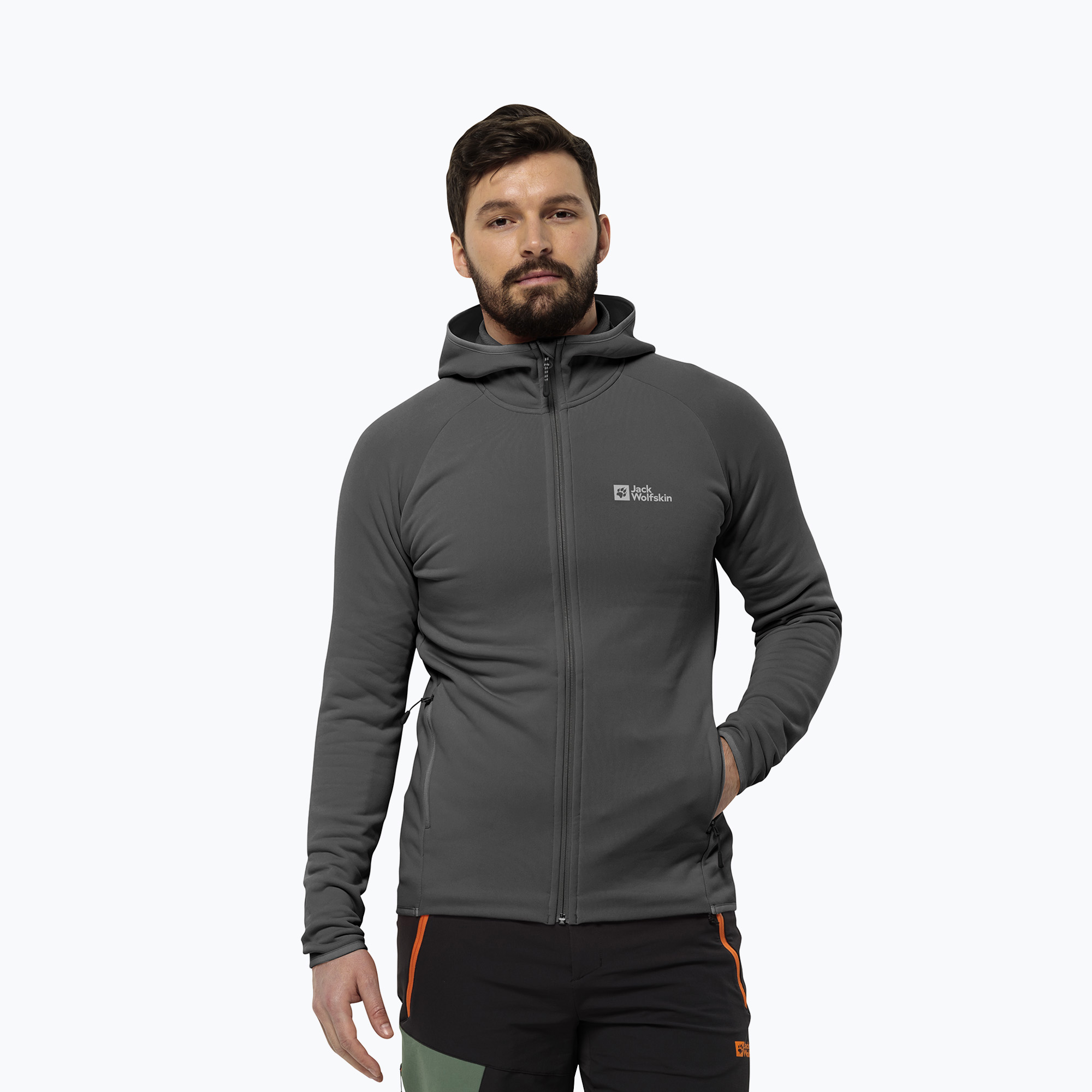 Bluza polarowa męska Jack Wolfskin Baiselberg Hooded Fz 
