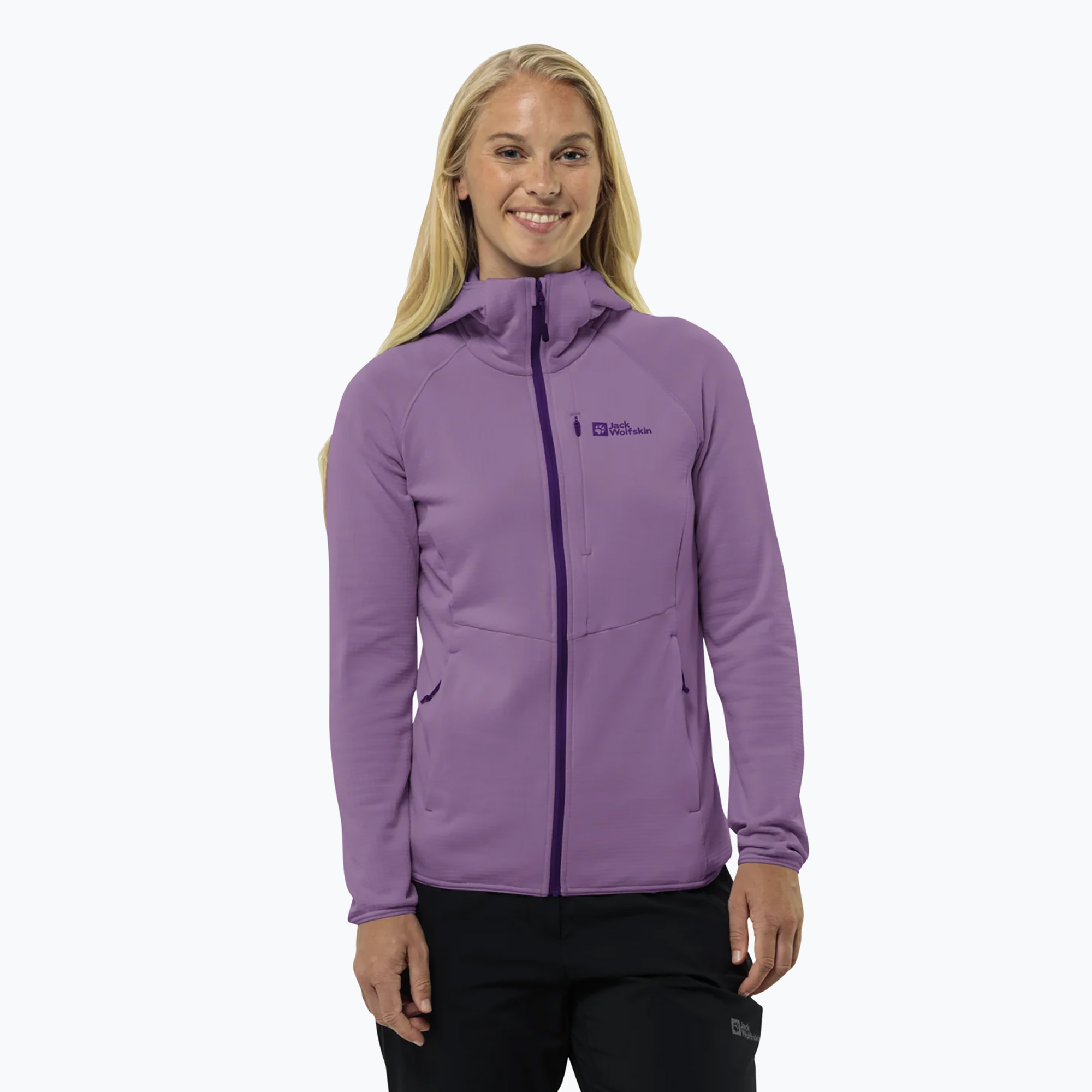 Bluza  polarowa damska Jack Wolfskin Kolbenberg Hooded Fz velvet | WYSYŁKA W 24H | 30 DNI NA ZWROT