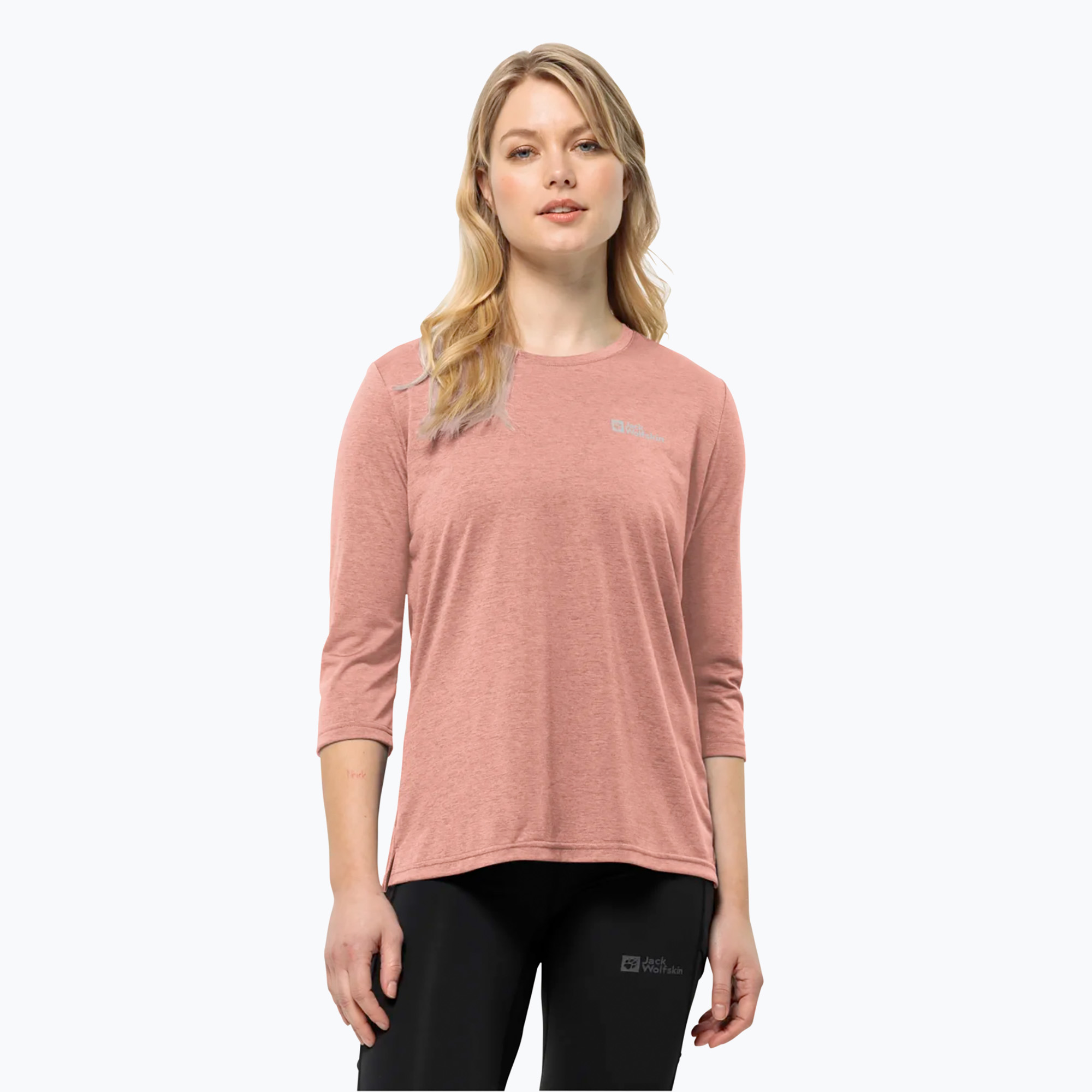 Longsleeve trekkingowy damski Jack Wolfskin Crosstrail 3/4 rose dawn | WYSYŁKA W 24H | 30 DNI NA ZWROT