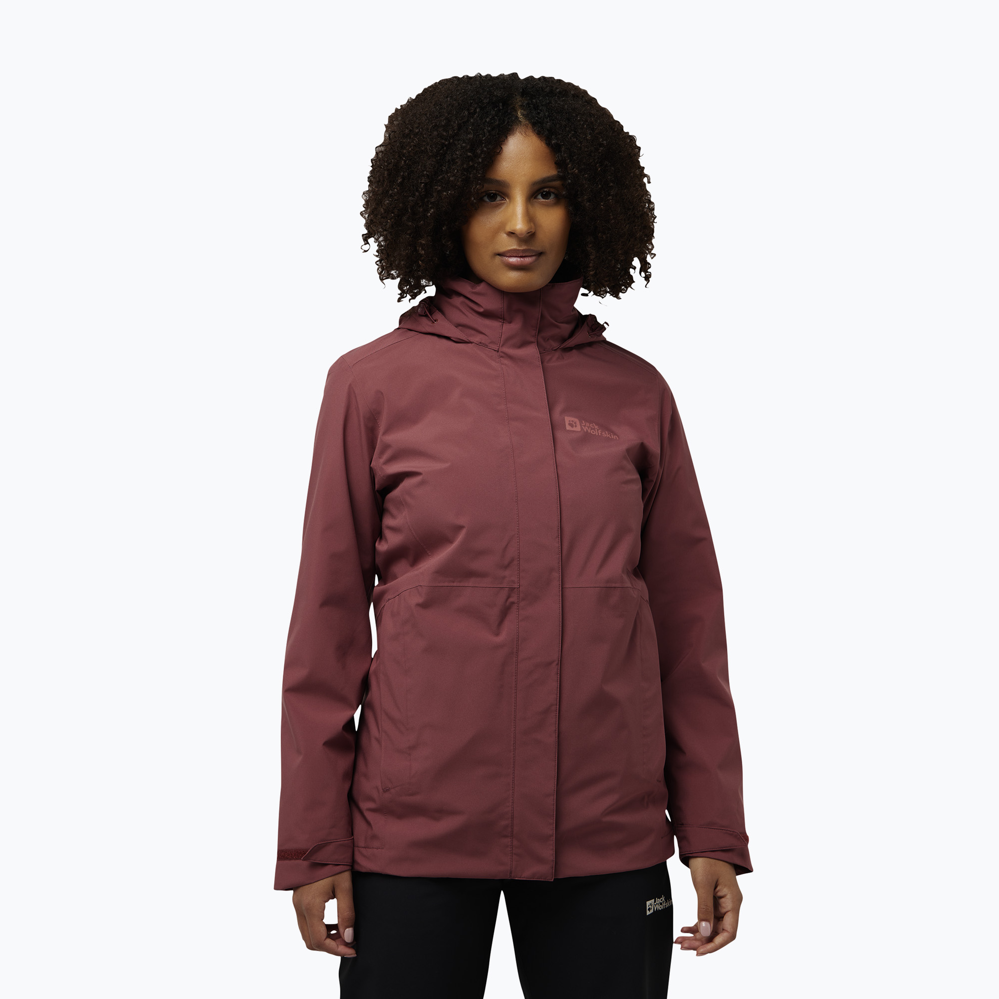 Kurtka 3w1 damska Jack Wolfskin Rotwand 3In1 red ochre 