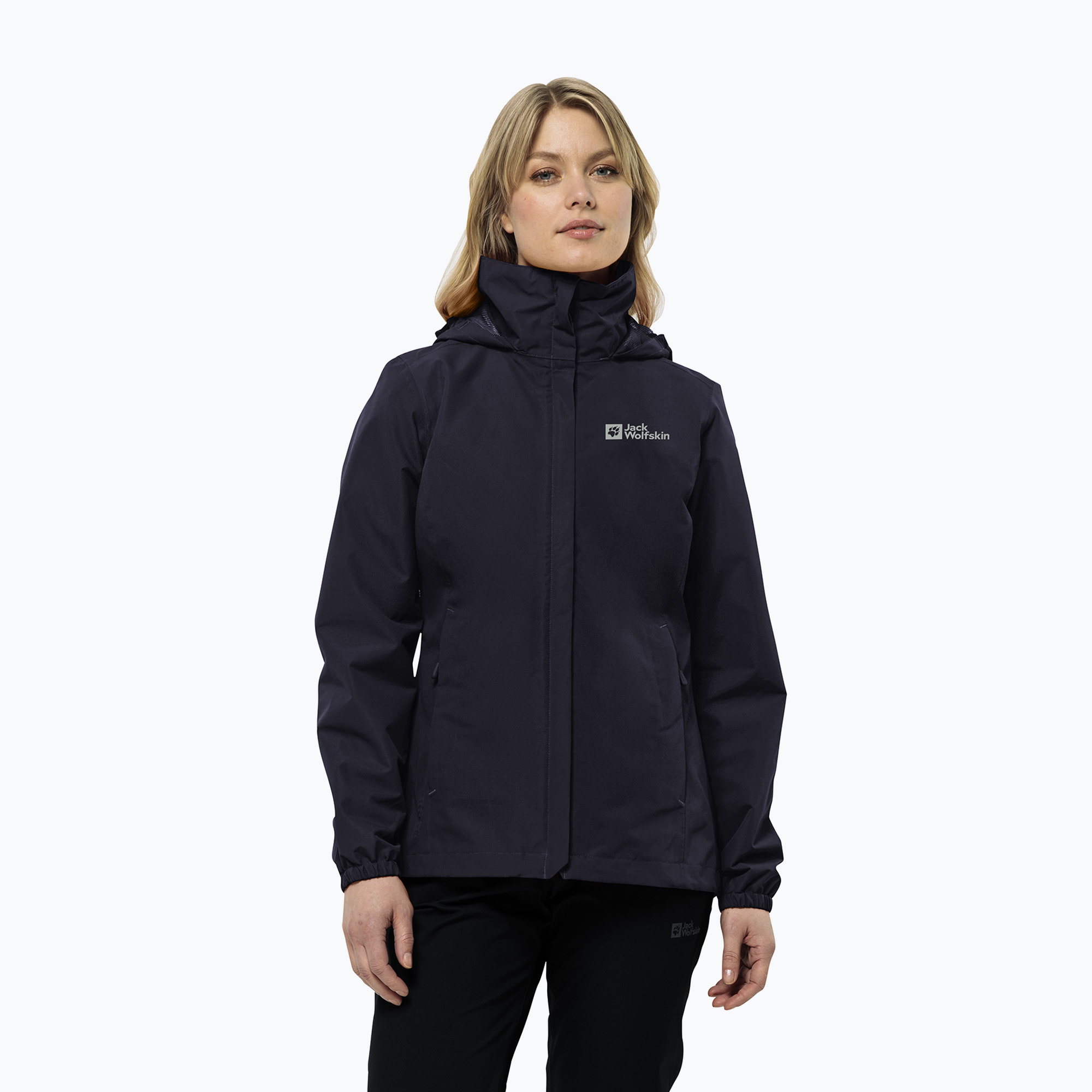 Kurtka przeciwdeszczowa damska Jack Wolfskin Stormy Point 2L graphite 