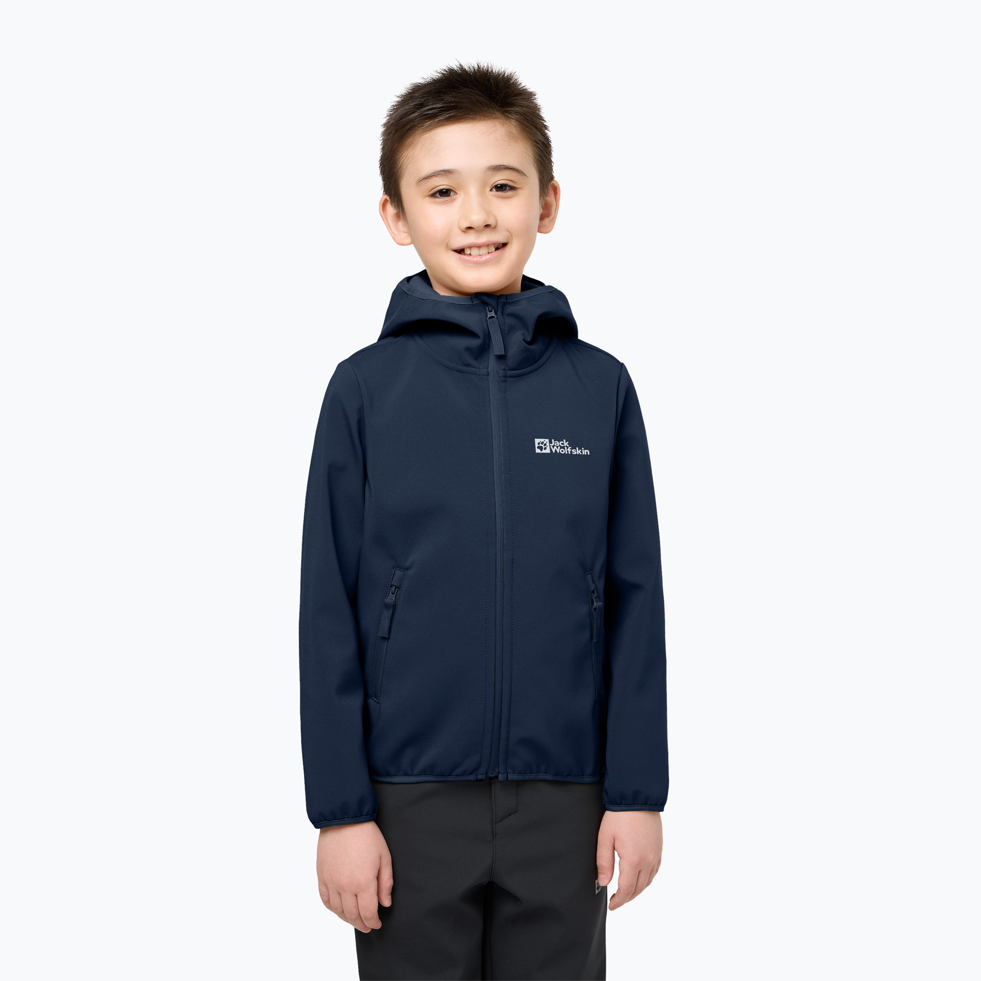 Kurtka softshell dziecięca Jack Wolfskin Fourwinds night blue | WYSYŁKA W 24H | 30 DNI NA ZWROT