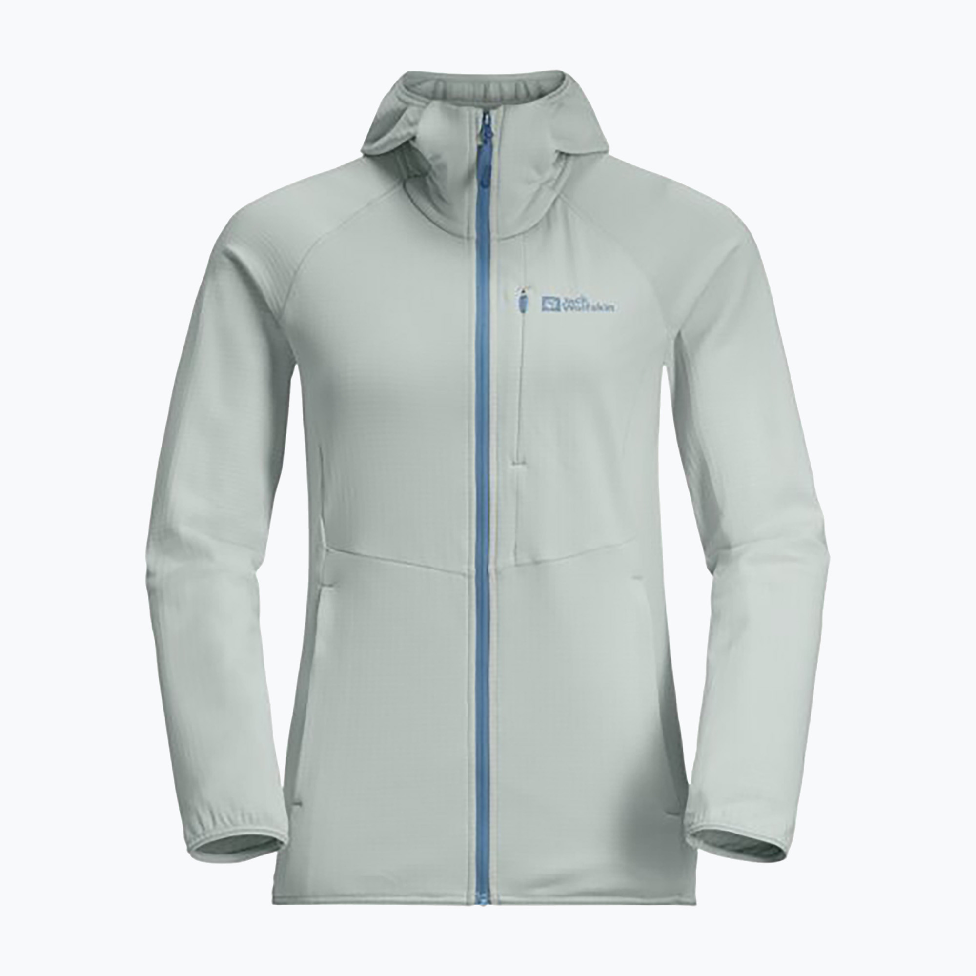 Bluza polarowa damska Jack Wolfskin Kolbenberg Hooded Fz cool grey | WYSYŁKA W 24H | 30 DNI NA ZWROT