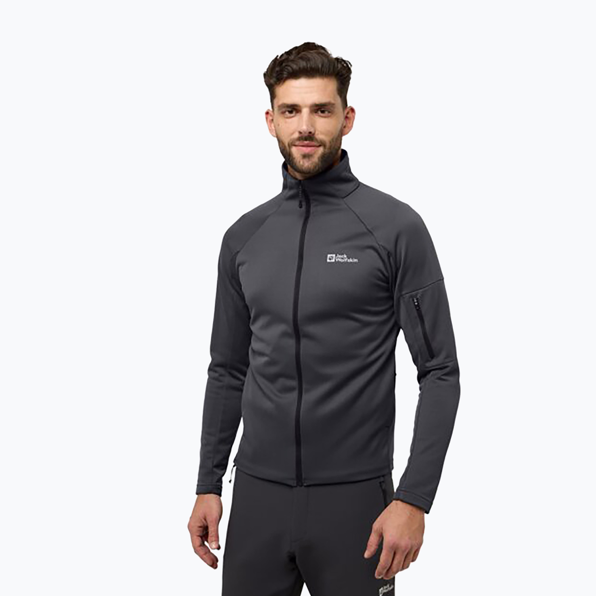 Bluza polarowa męska Jack Wolfskin Alpgrat phantom | WYSYŁKA W 24H | 30 DNI NA ZWROT