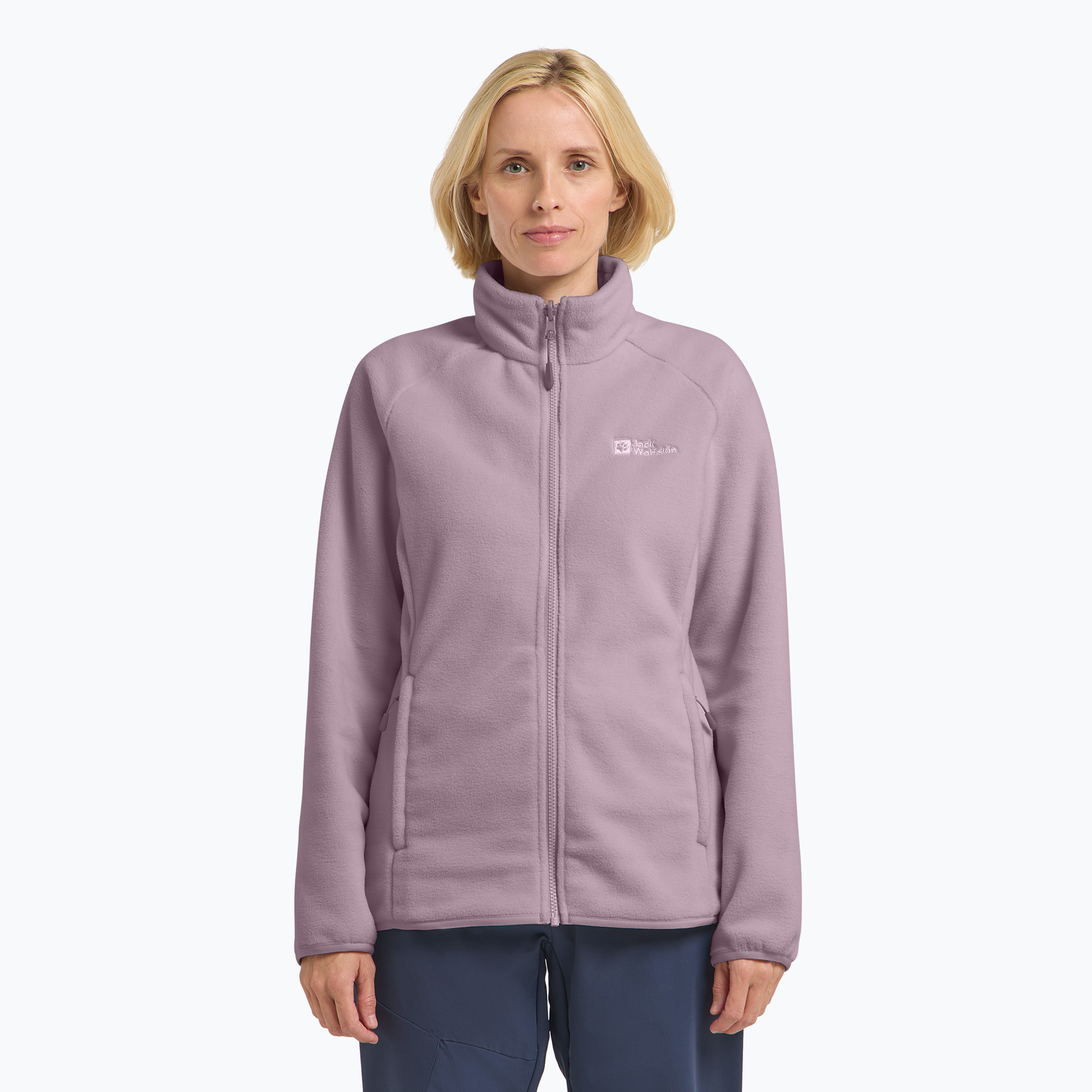 Bluza polarowa damska Jack Wolfskin Moonrise Full Zip wild blossom | WYSYŁKA W 24H | 30 DNI NA ZWROT