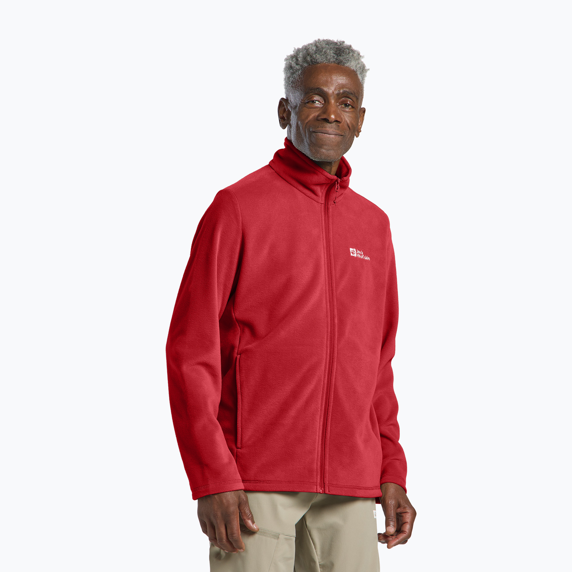 Bluza polarowa męska Jack Wolfskin Taunus Fz adrenaline red | WYSYŁKA W 24H | 30 DNI NA ZWROT