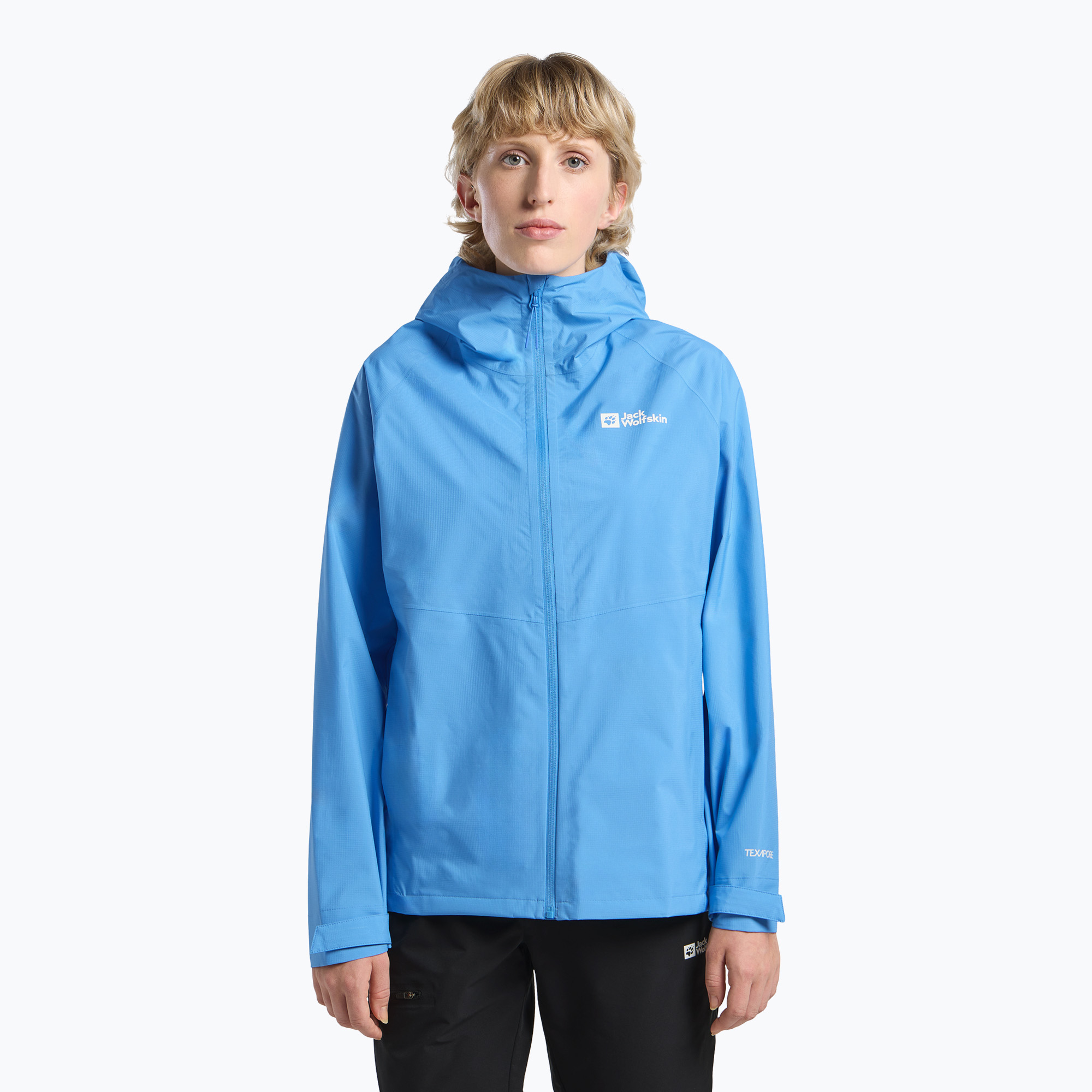 Kurtka przeciwdeszczowa damska Jack Wolfskin Prelight 2.5L LT mid blue | WYSYŁKA W 24H | 30 DNI NA ZWROT