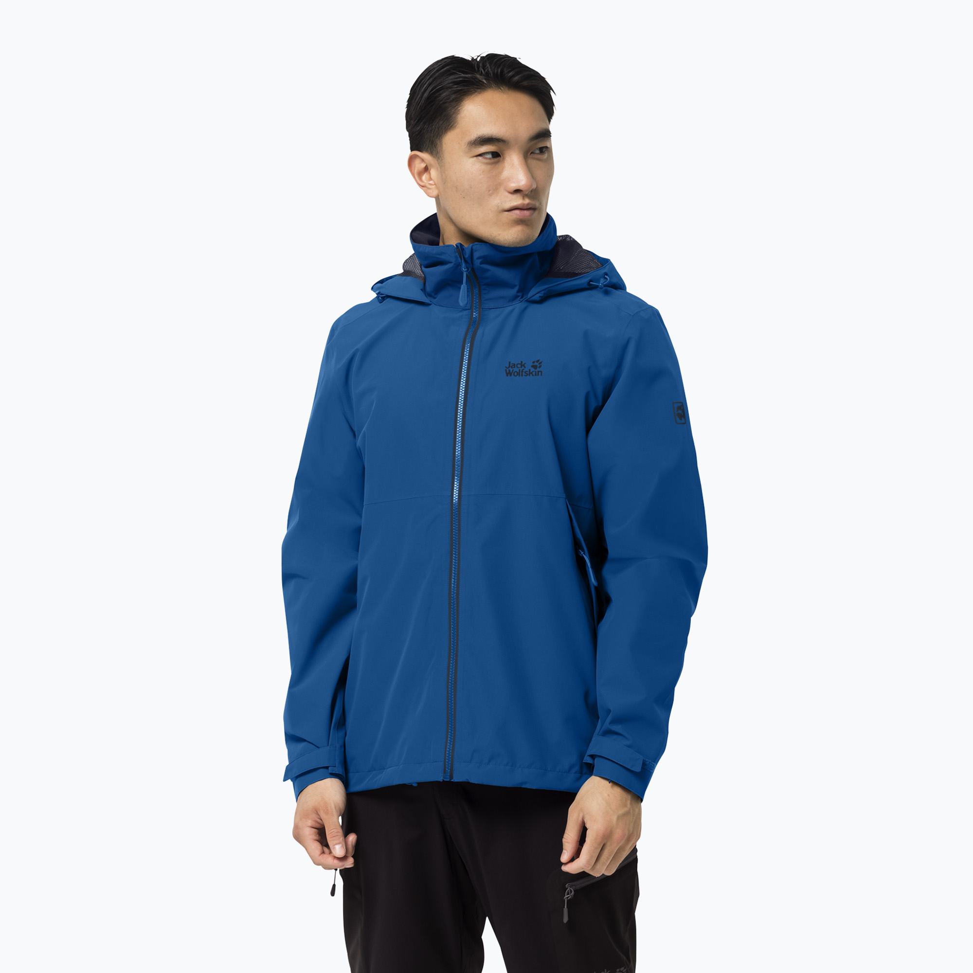 Kurtka przeciwdeszczowa męska Jack Wolfskin Evandale blue pacific | WYSYŁKA W 24H | 30 DNI NA ZWROT