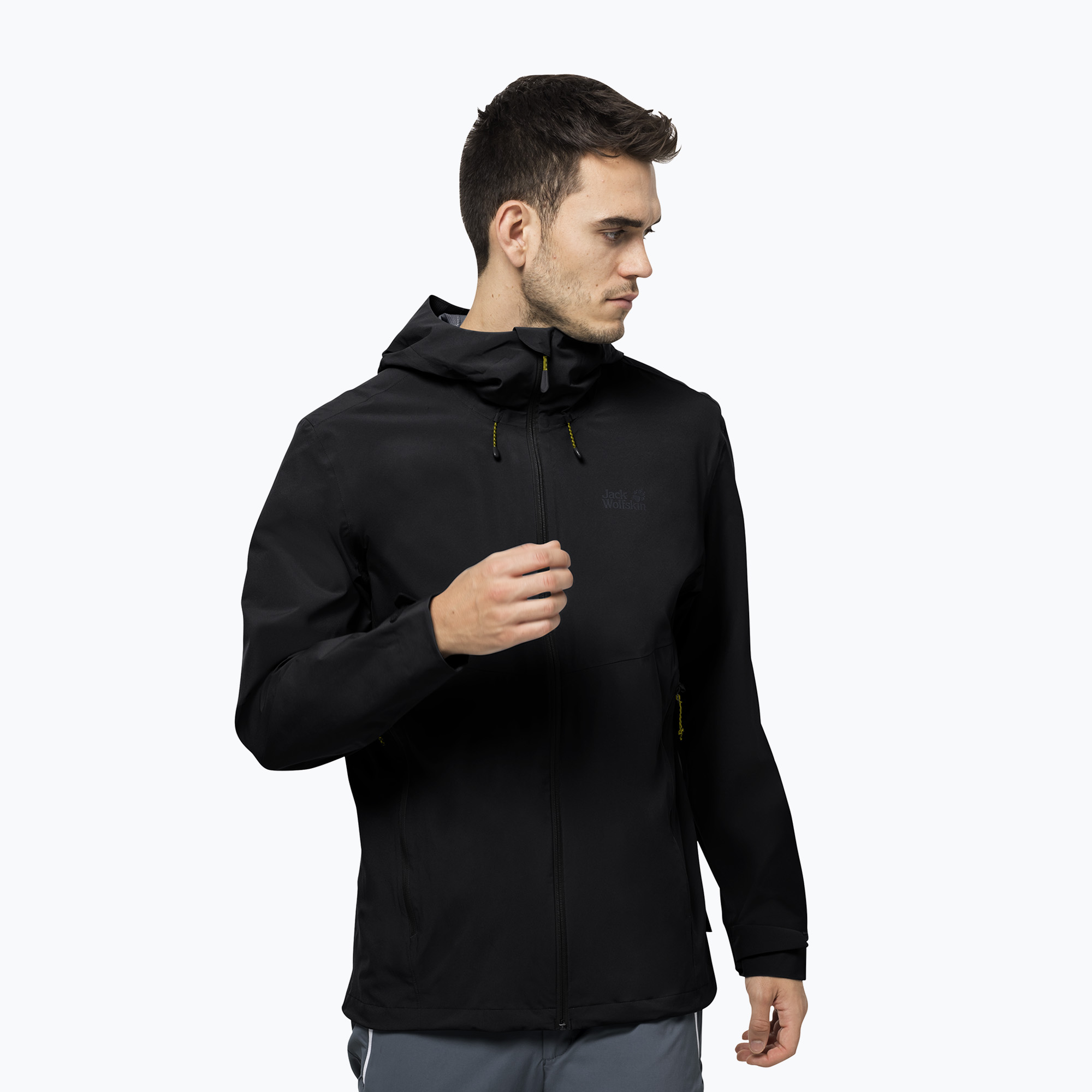 Kurtka przeciwdeszczowa męska Jack Wolfskin Highest Peak 2.5L black | WYSYŁKA W 24H | 30 DNI NA ZWROT