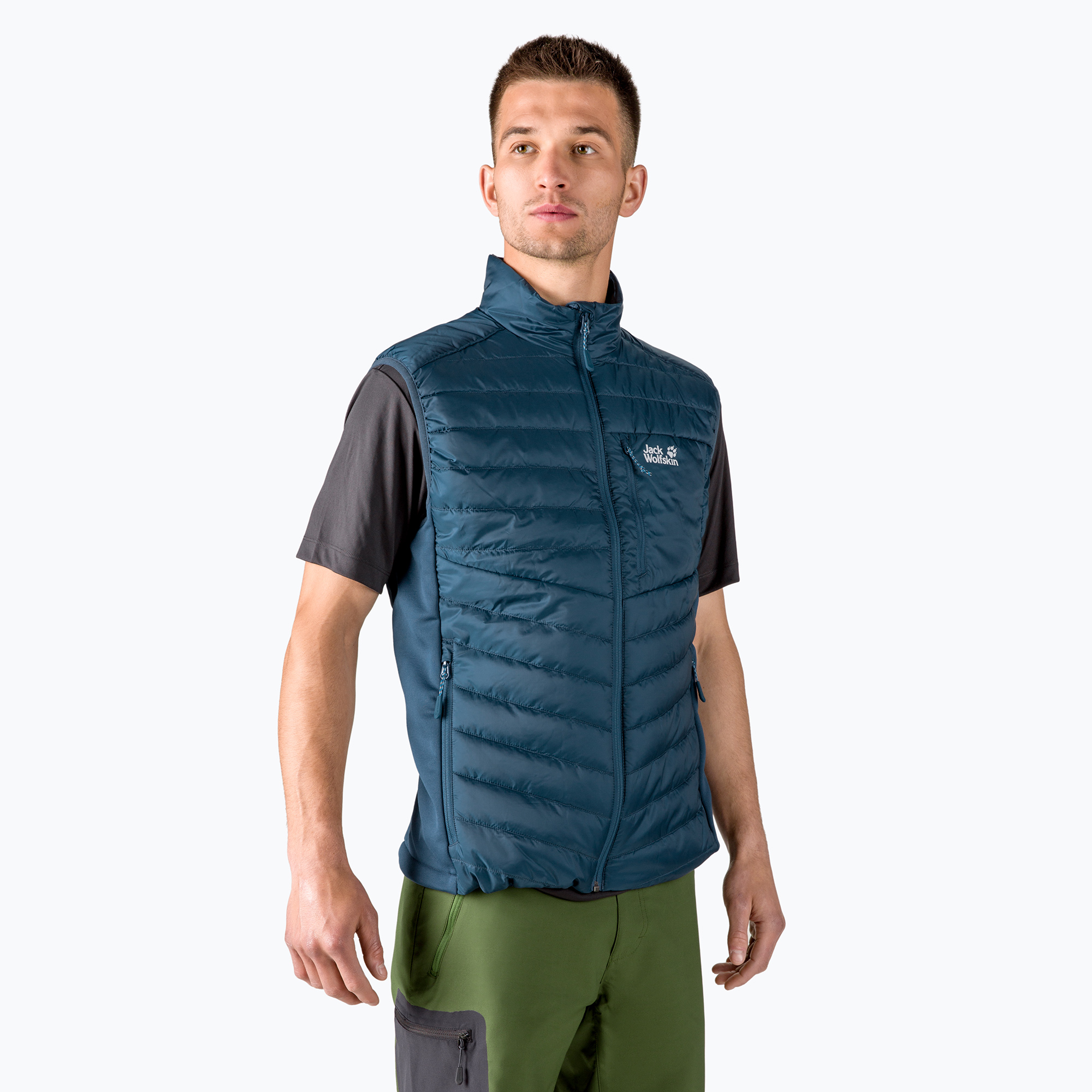 Bezrękawnik trekkingowy męski Jack Wolfskin Routeburn thunder blue | WYSYŁKA W 24H | 30 DNI NA ZWROT