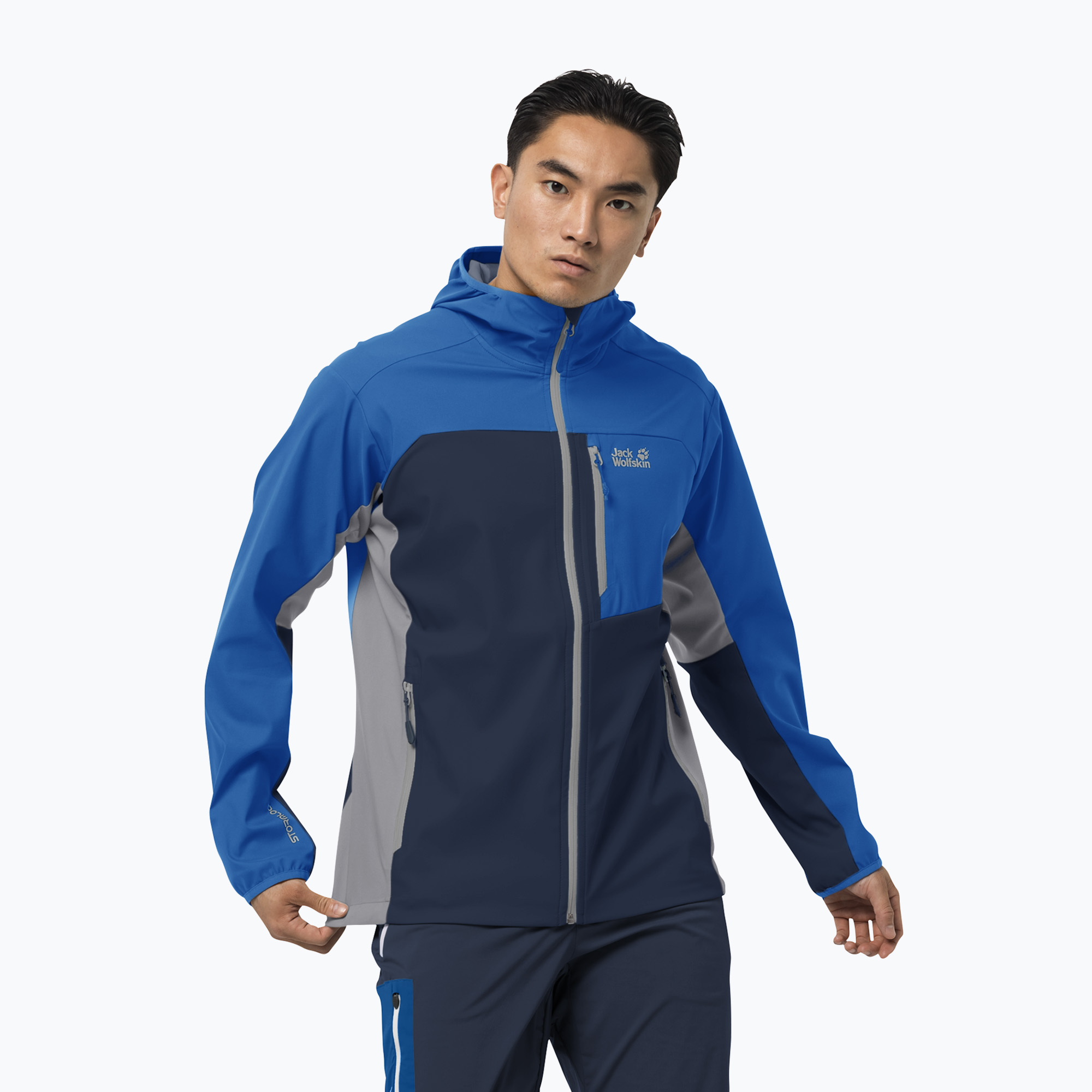 Kurtka softshell męska Jack Wolfskin Eagle Peak Ii Softshell blue pacific | WYSYŁKA W 24H | 30 DNI NA ZWROT