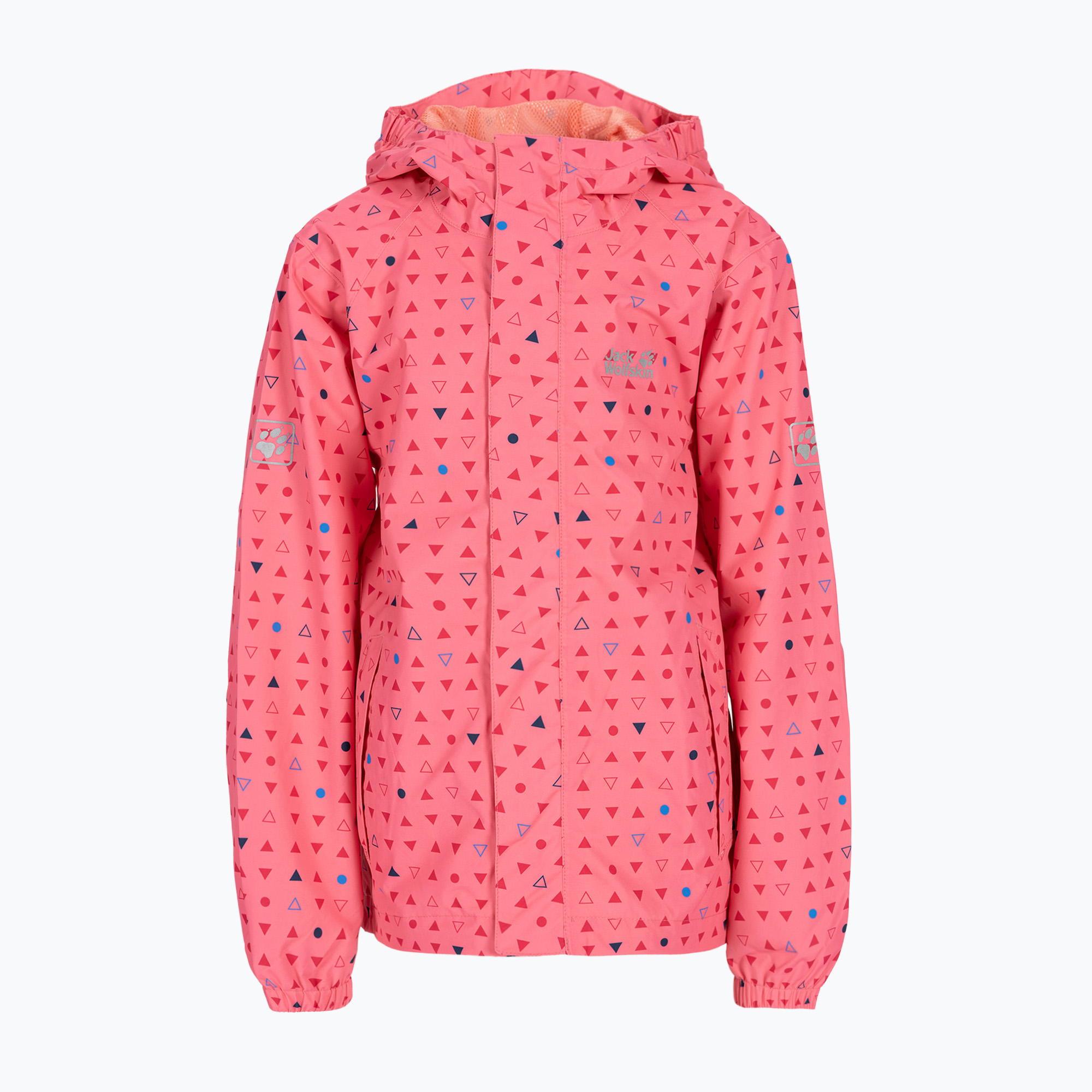 Kurtka przeciwdeszczowa dziecięca Jack Wolfskin Tucan Dotted pink lemonade all over | WYSYŁKA W 24H | 30 DNI NA ZWROT