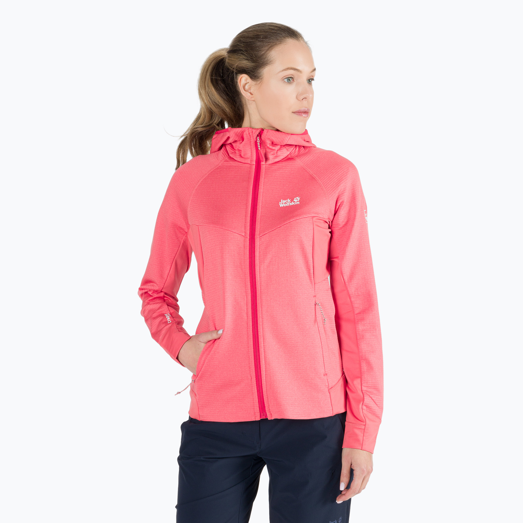 Bluza trekkingowa damska Jack Wolfskin Hydro Grid Fleece desert rose | WYSYŁKA W 24H | 30 DNI NA ZWROT