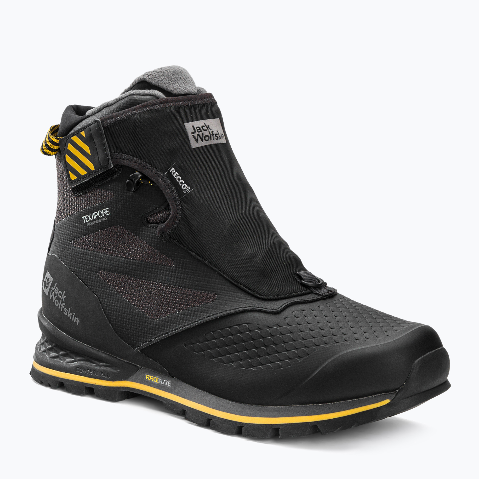Buty trekkingowe męskie Jack Wolfskin 1995 Series Texapore Mid black/burly yellow xt | WYSYŁKA W 24H | 30 DNI NA ZWROT