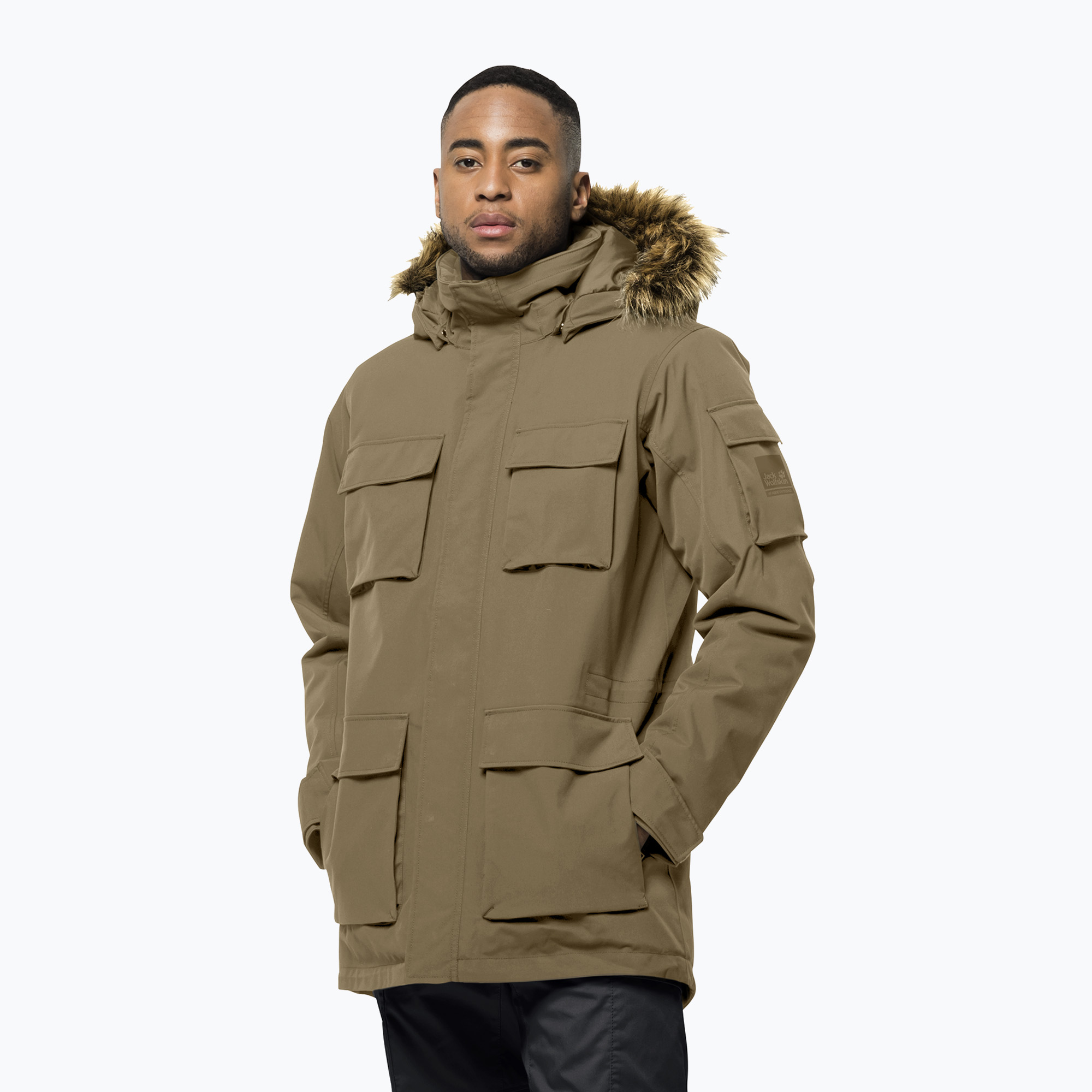 Kurtka zimowa męska Jack Wolfskin Glacier Canyon Parka cookie | WYSYŁKA W 24H | 30 DNI NA ZWROT